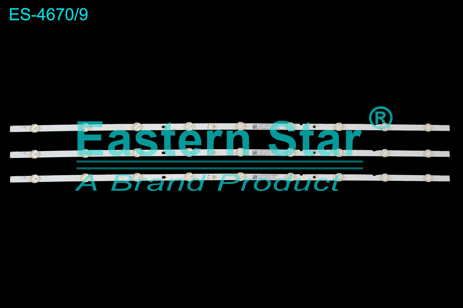 ES-4670 LED TV Backlight use for 43" Philips L43MM6-6AEU  LBM430M0901-GQ-3(HF)(O) 210BZ09D0B339BH00E H195+M6D+D33 S ZC229 LED BACKLIGHT KITS(3)