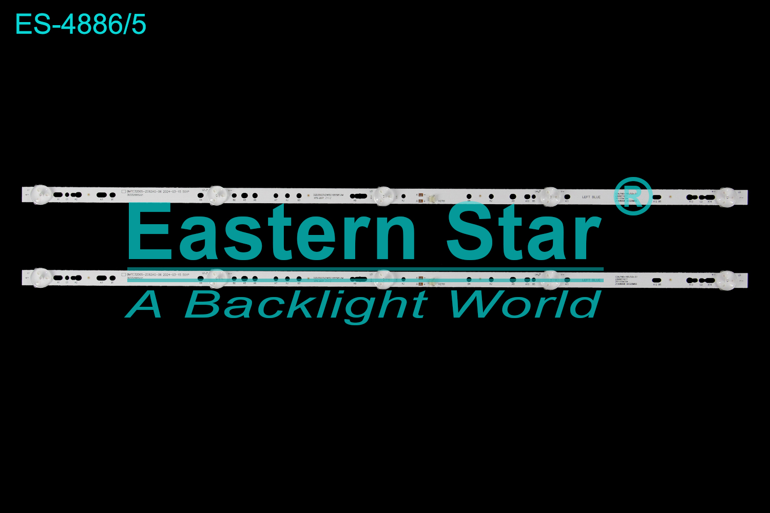 ES-4886 LED TV Backlight use for 32" Haier LE32C31 BMTC32D05-ZC62AG-06 30332005221 32D3503V2W5C1B55812M C24/160-165/3.0-3.1 2300011677 201103AC04 21008008 AK320M55  LED BACKLIGHT KITS(2)