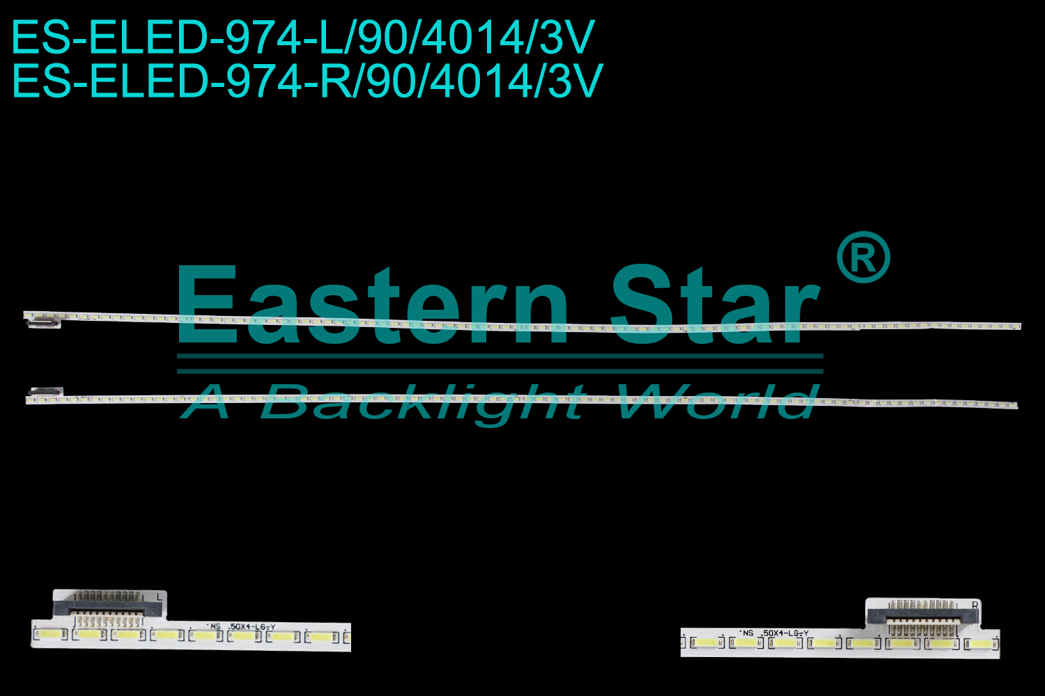 ES-ELED-974 ELED/EDGE TV backlight use for 50'' Letv 4X50 L504FCNN L504UCNN NS.50X4-LG-Y X90B000810100000WL 160713  LED BACKLIGHT KITS(2)