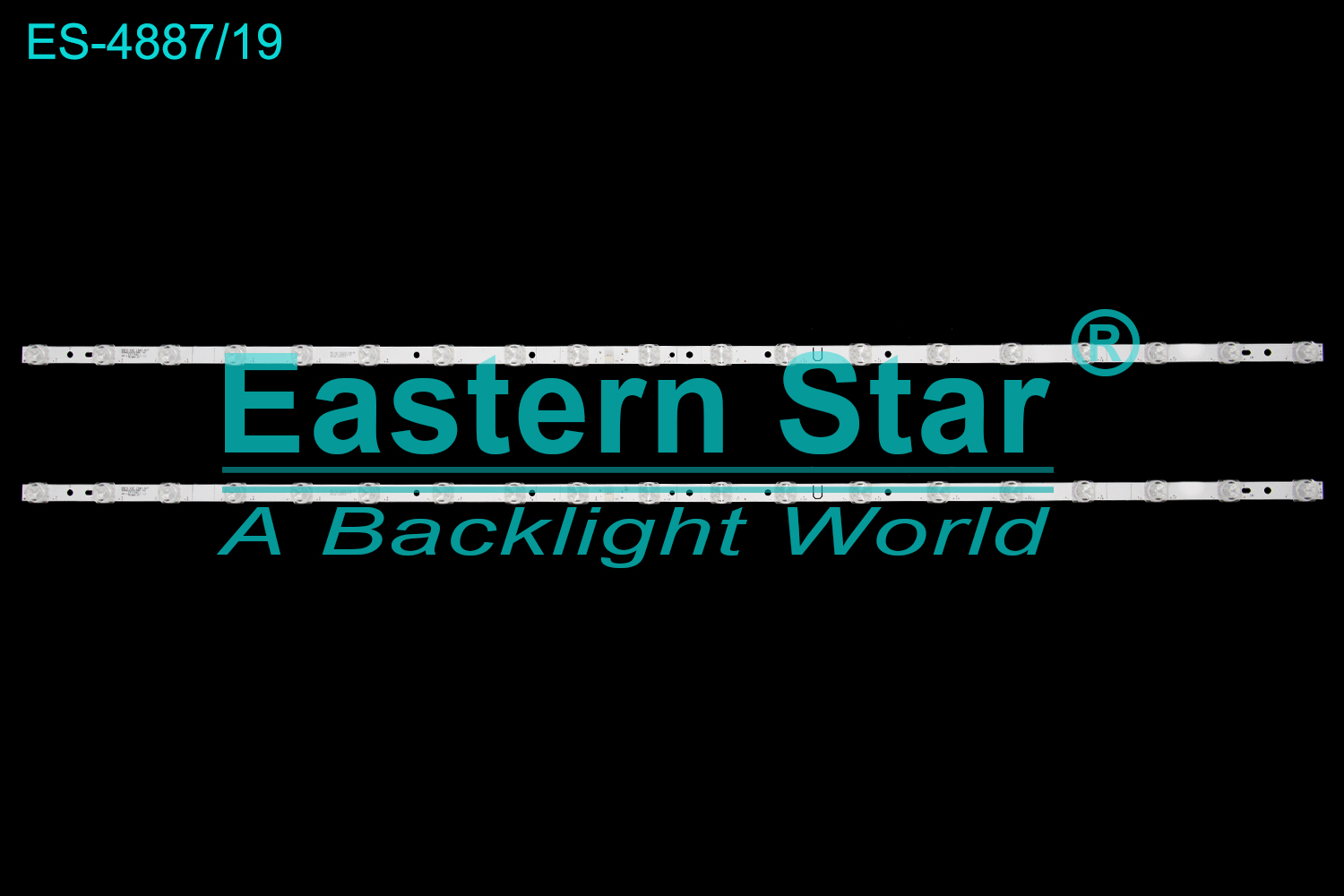 ES-4887 LED TV Backlight use for 55" Tcl  55V8-PRO  55F9 KSF 19*2 A17 55HR330M19A0 V0  LED BACKLIGHT KITS(2)