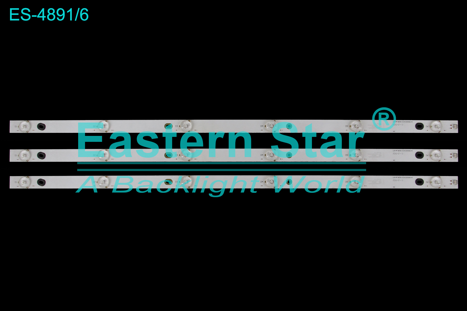 ES-4891 LED TV Backlight use for 32" Philips 32PFL1643/T3  32PHF3611/T3  LB-PF3030-GJX320306-B/H GJD320306000-X2 LED BACKLIGHT KITS(3)