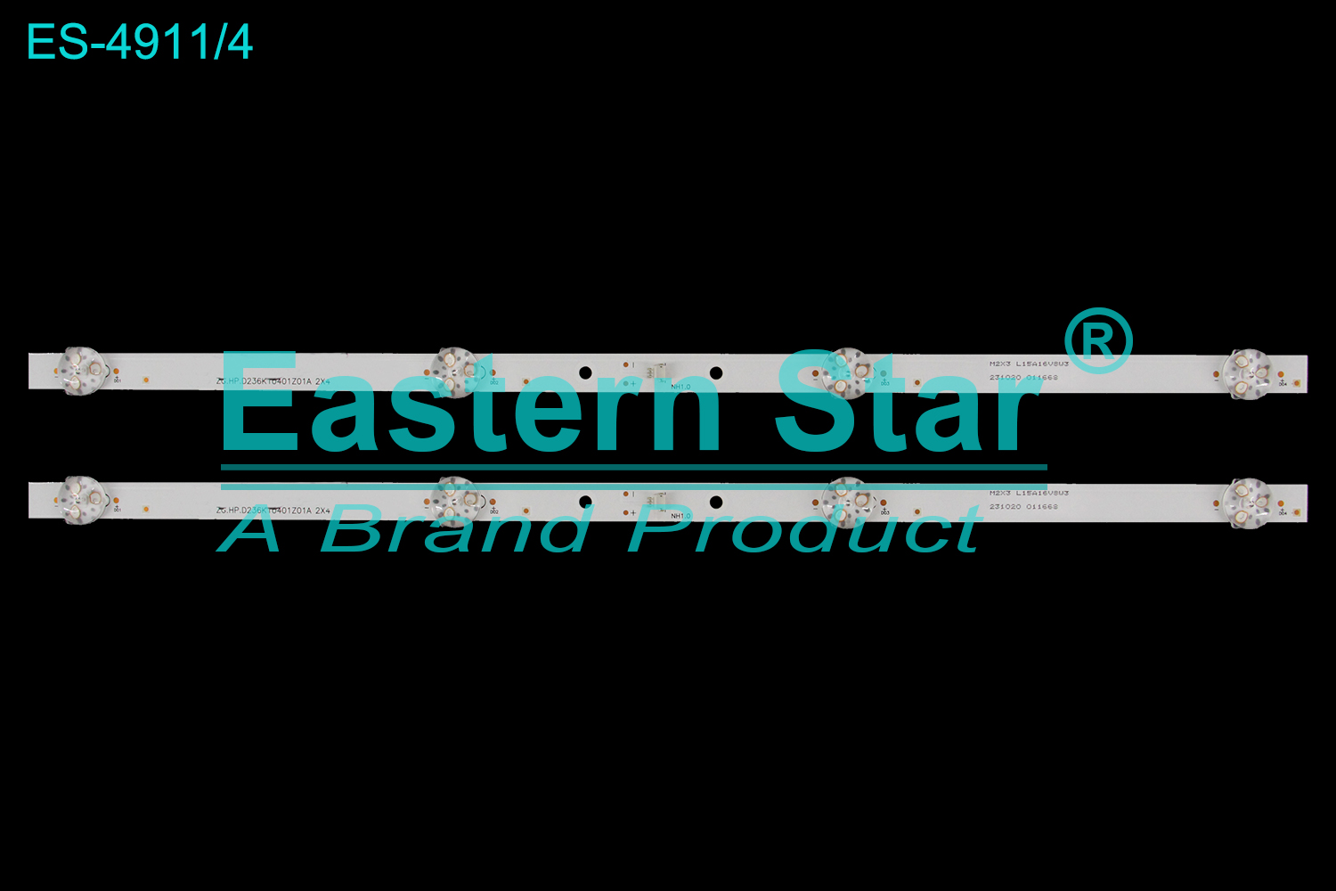 ES-4911 LED TV Backlight use for /"  ZG.HP.D236K10401Z01A 2X4  LED BACKLIGHT STRIP(2)