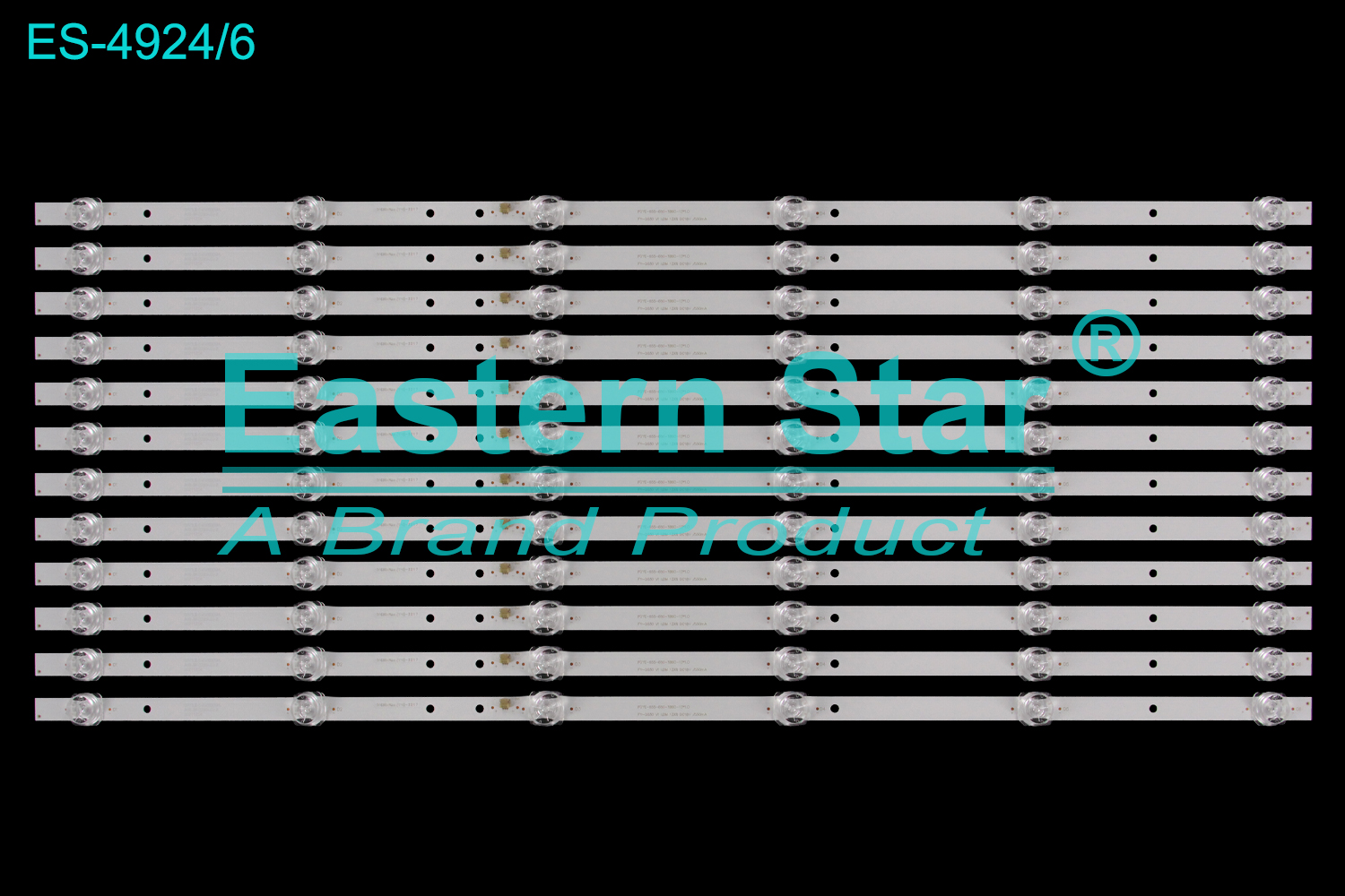 ES-4924 LED TV Backlight use for 65"  FOYE-655-650-1B6C-12*1.0 FY-0030 V1 LDM 12X6 DC18V  LED BACKLIGHT STRIP(12)