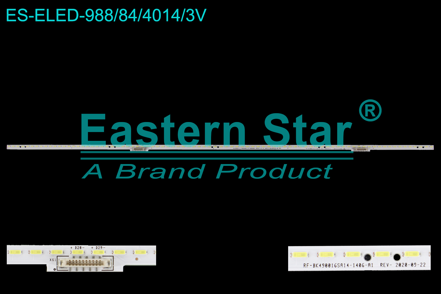 ES-ELED-988 ELED/EDGE TV backlight use for 49'' Konka RF-BK490016SA14-1486-A1 REV-2020-09-22 LED BACKLIGHT STRIP(/)