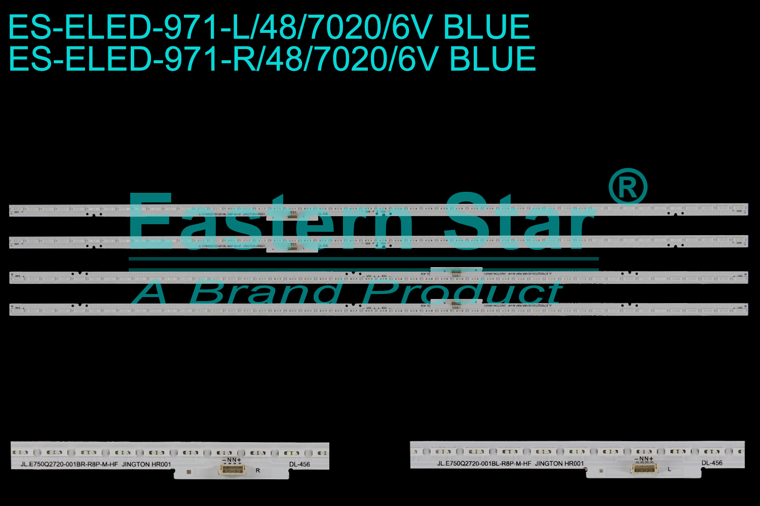 ES-ELED-971 ELED/EDGE TV backlight use for 75'' Xiaomi L75M6-5  JL.E750Q2720-001BR-R8P-M-HF JINGTON HR001 JL.E750Q2720-001BL-R8P-M-HF JINGTON HR001  LED BACKLIGHT STRIP(4)