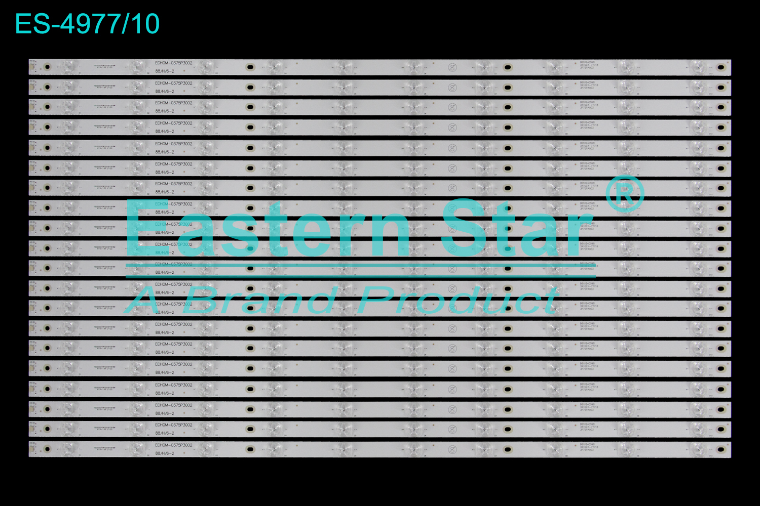 ES-4977 LED TV Backlight use for 75" Hisense/Haier LS75A31 75G3 ZN-75C10B-20 80905 V1.2-0T/ZN-75C10B-20 80905 V1.2-0H 75D2003V1W10C1B77618M HYS-1 3P 2438 ECHOM-0375P3002 88/H/6-2 B610240598 3A10CY-77718 3P75PA003 CJ 7.03.F.HP77601802R V0 H5Z422E 00368 C71300O3G181312PB31E  LED BACKLIGHT STRIP(20)
