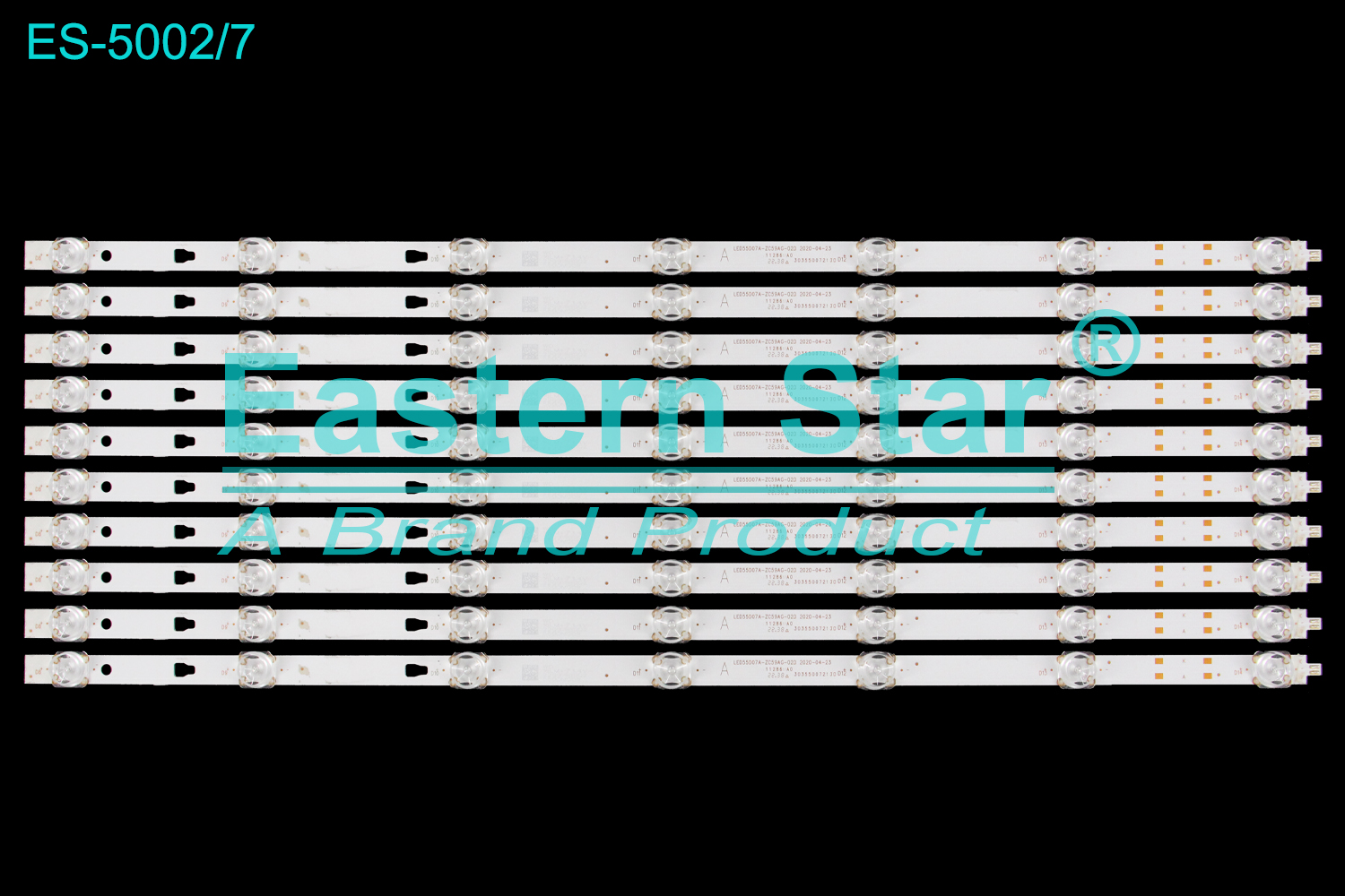 ES-5002 LED TV Backlight use for 55" Sharp 55EQ6 , 55FN2EA  LED55D07A-ZC59AG-02D 2020-04-23 30355007213D 5500M009   LED BACKLIGHT STRIP(10)