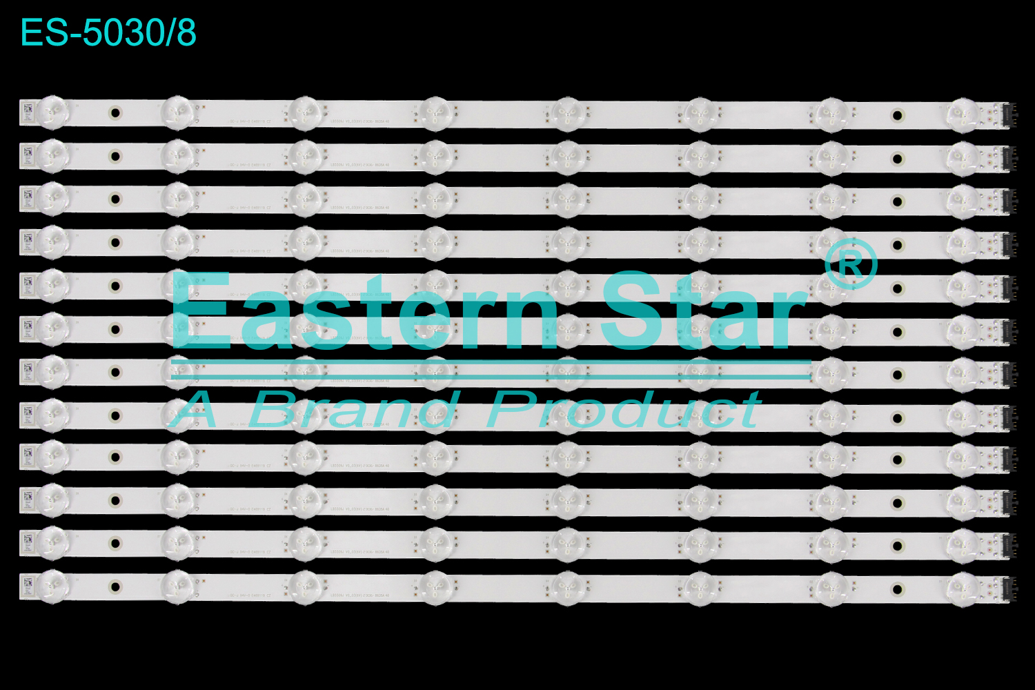 ES-5030 LED TV Backlight use for 55" Sony KD-55X85L  LB5509J V0_03(6V) 2306. 8635A 40 X411N 004409 H55F 2B540 LED BACKLIGHT STRIP(12)