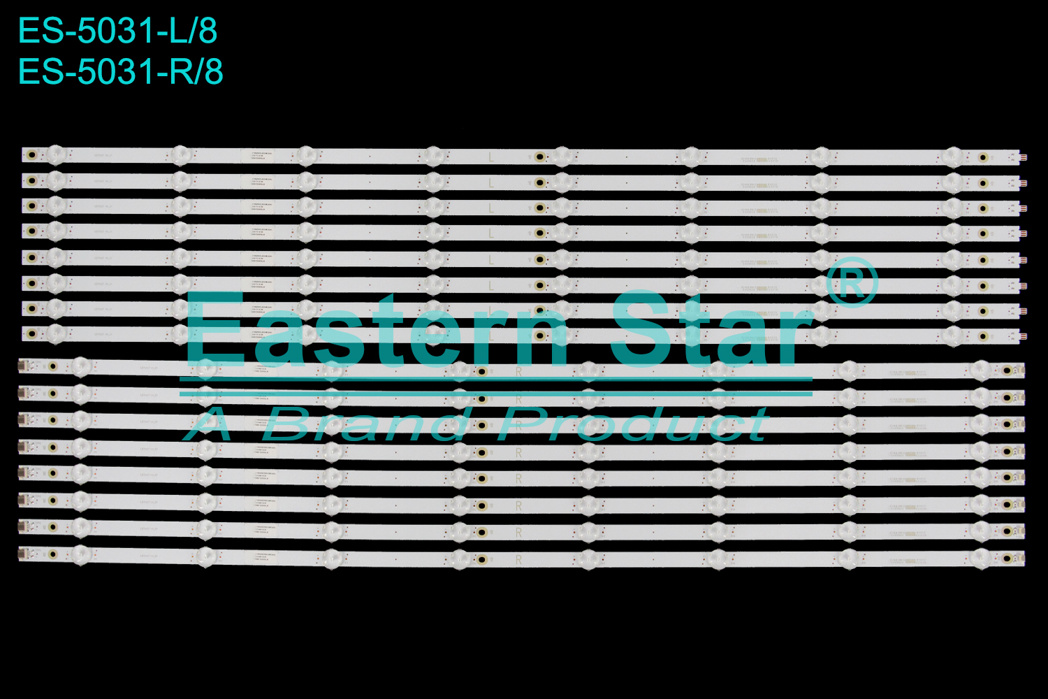 ES-5031 LED TV Backlight use for 75" Insignia LB7502T V1_01 210BZ08DRB33MCQ00L LB7502T V0_01 210BZ08DLB33MCQ00L  LED BACKLIGHT STRIP(16)