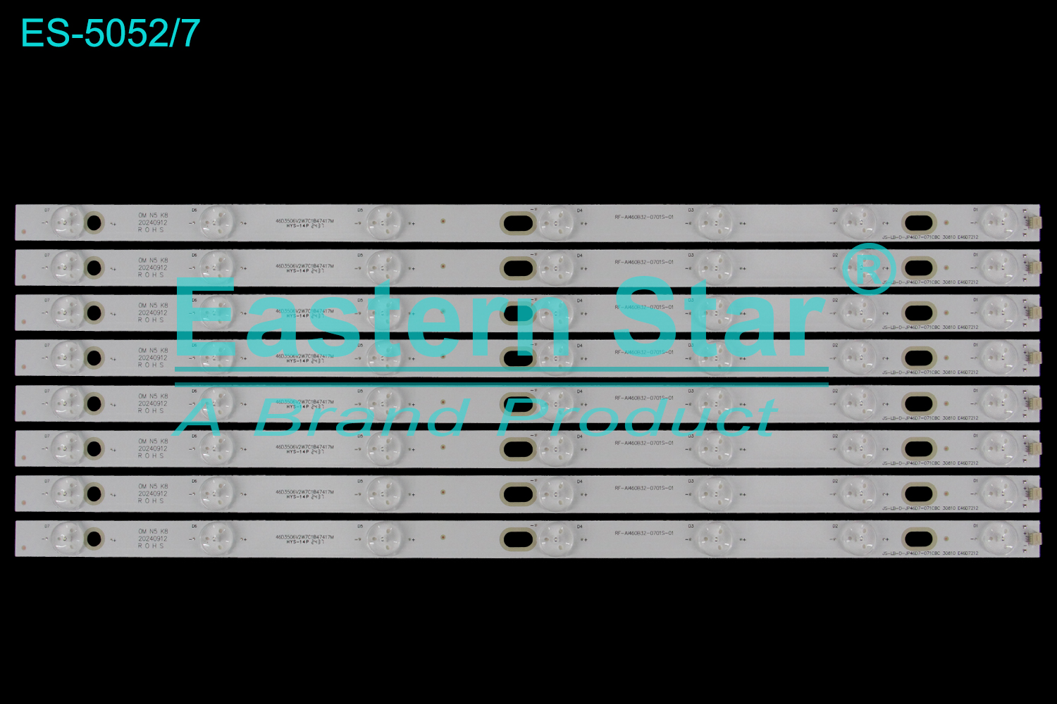 ES-5052 LED TV Backlight use for 46" Rowa LED46C360  46D3506V2W7C1B47417M RF-AI460B32-0701S-01 JS-LB-D-JP46D7-071CBC 30810 E46D7212 LED BACKLIGHT STRIP(8)