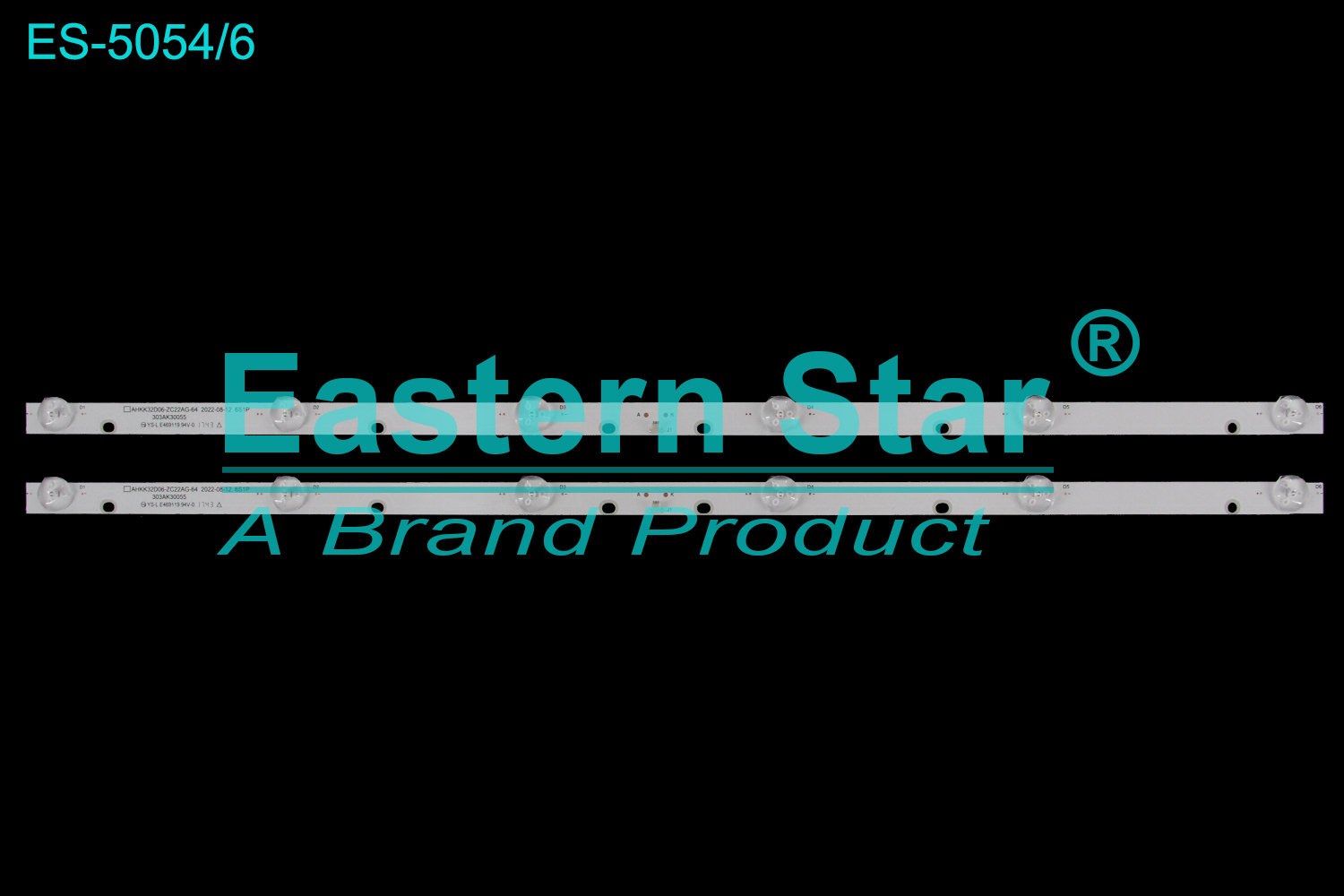 ES-5054 LED TV Backlight use for 32"  Konka KKTV K32C  LED32E330C  AHKK32D06-ZC22AG-64 2022-08-12 6S1P 303AK30055 LED BACKLIGHT STRIP(2)