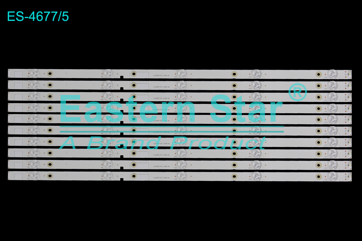 ES-4677 LED TV Backlight use for 58"  Hisense LED58EC550UA, LED58M5000U JL.D58051330-003BS-M LED BACKLIGHT STRIP(10)