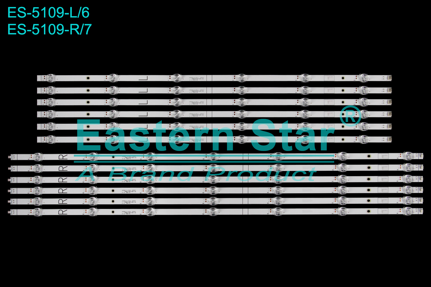 ES-5109 LED TV Backlight use for 75" Vizio  V756-J03 L:LB7502K V0_V756_L 20201211 R:LB7502K V1_V756_R 20201211 LED BACKLIGHT STRIP(12)