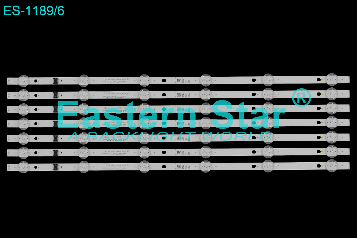 ES-1189 LED TV Backlight use for 55" Lg  Y22.5  55UQ79_LGD_A_REV00_220518  LEDAZ_Y23_Slim Trident_55UR80_REV0.0_230517   LED STRIP(7)