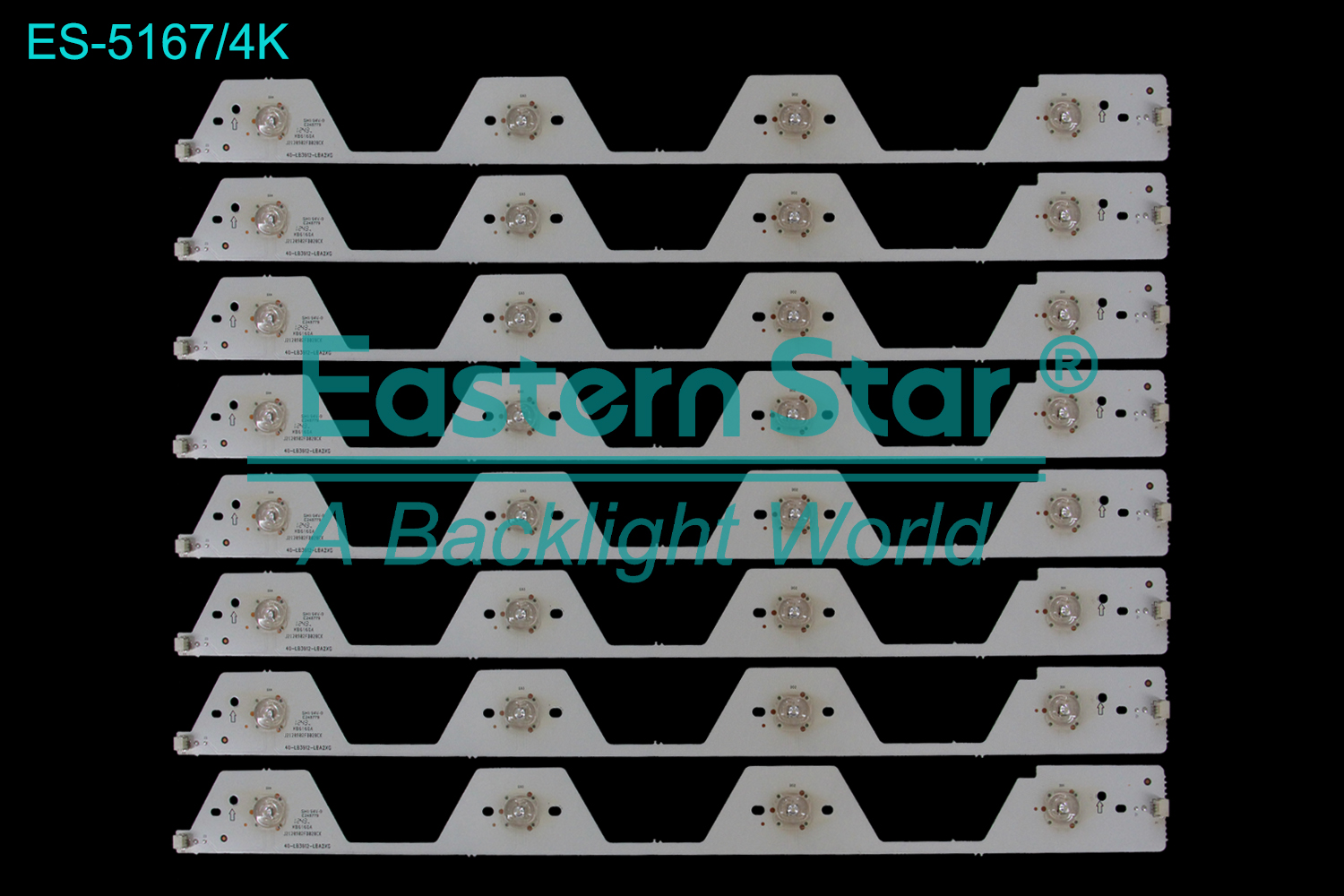 ES-5167 LED TV Backlight use for 39" Tcl  Dl3960(a)f  TCL L39F3320B LED39C710KJ  40-LB3912-LBA2XG, KB6160A, J2120902FB028CK LED BACKLIGHT STRIP(8)