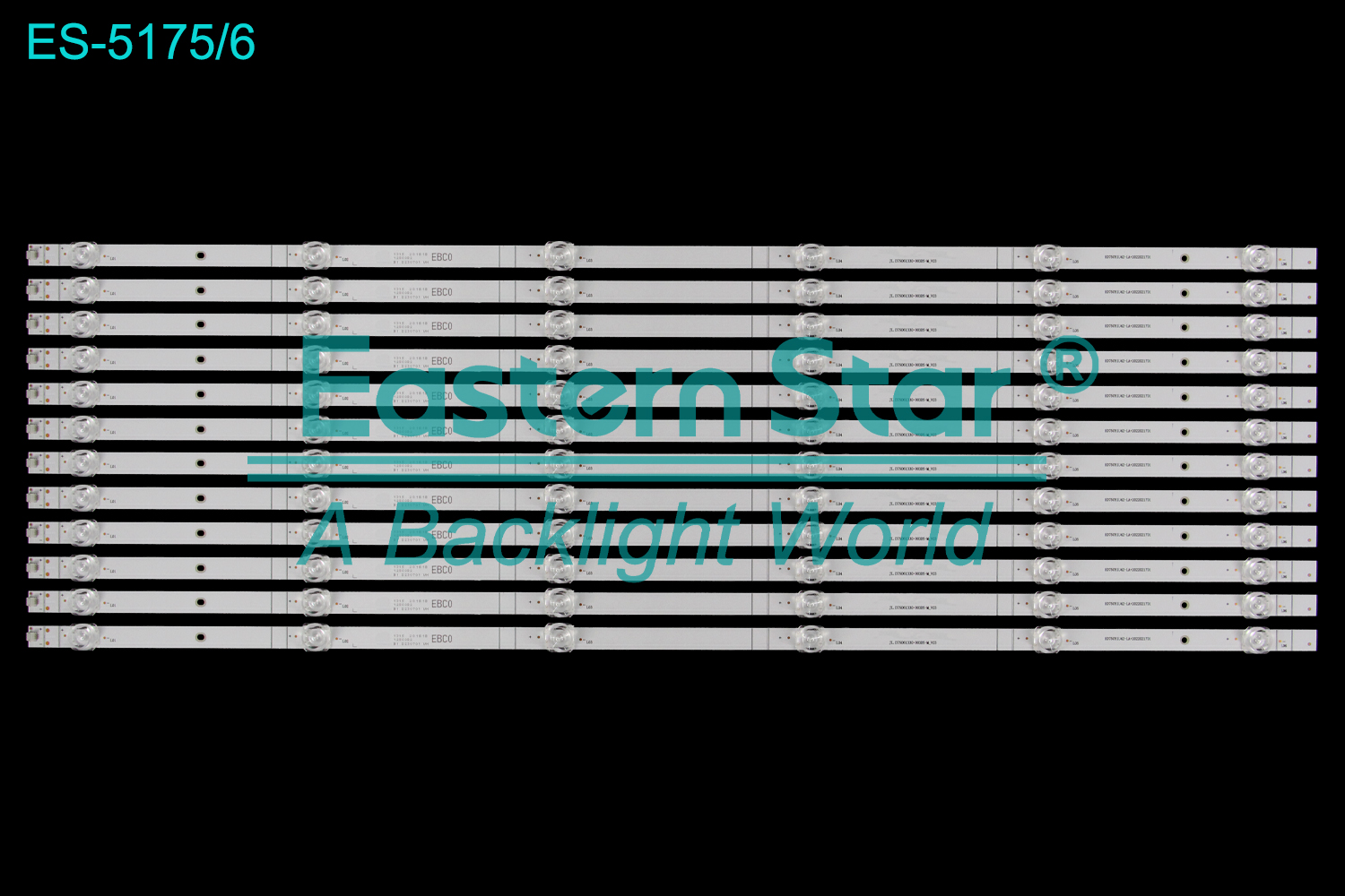 ES-5175 LED TV Backlight use for 75" Hisense 75E3F  JL.D75061330-003DS-M-V03  LED BACKLIGHT STRIP(12)