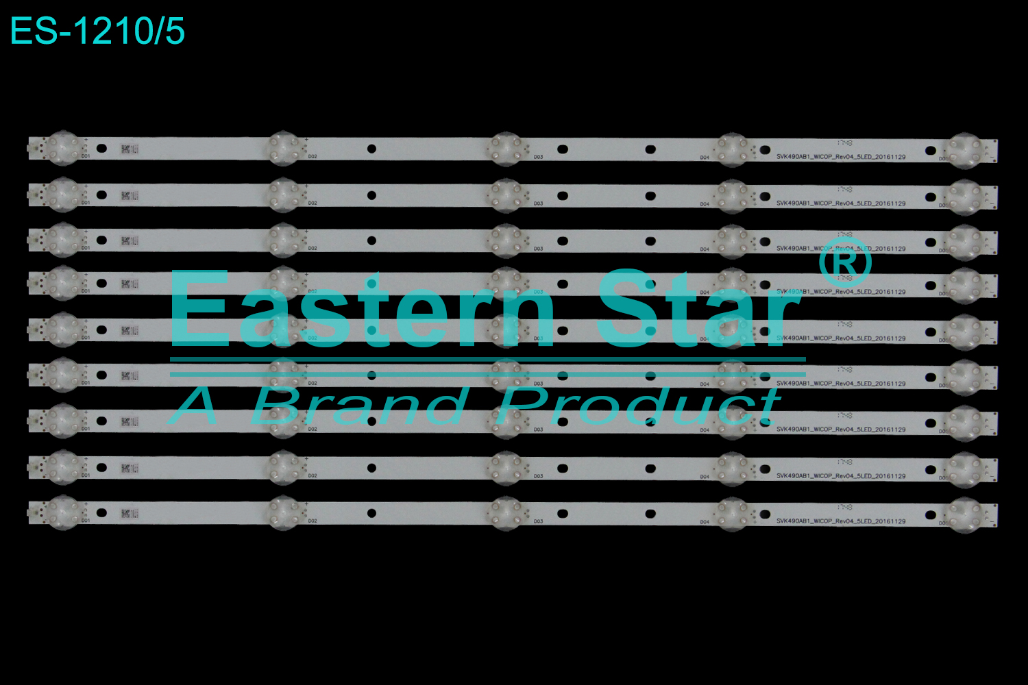 ES-1210 LED TV Backlight use for 49" SVK490AB1_WICOP_Rev04_5LED_20161129  LED STRIP(9)