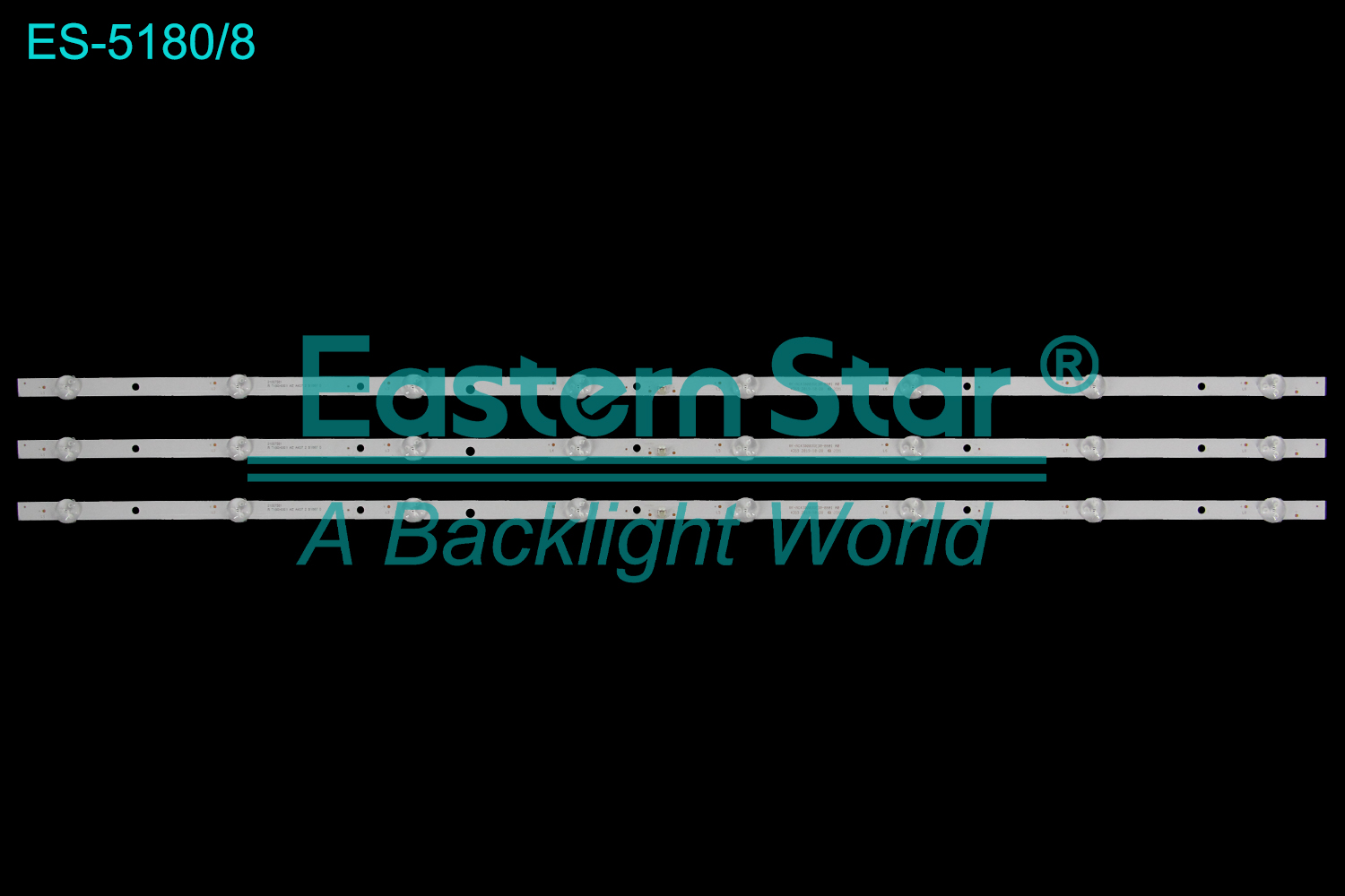 ES-5180 LED TV Backlight use for 43" Konka  KKTV K43  RF-AG430003SE30-0801 LED BACKLIGHT STRIP(3)