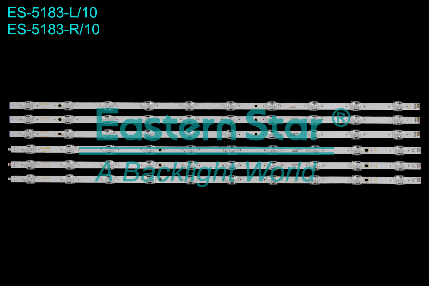 ES-5183 LED TV Backlight use for 70" Vizio  V705-H1 V705-H13  V705-J01   V705X-H1 / V705X-J01LED R: LB7000H V1_02 210BZ10DRB33MBT01L 22527022374 3C5A700000LM L: LB7000H V0_02 210BZ10DLB33MBT01L 23223012648 3D5B600000LM BACKLIGHT STRIP(6)
