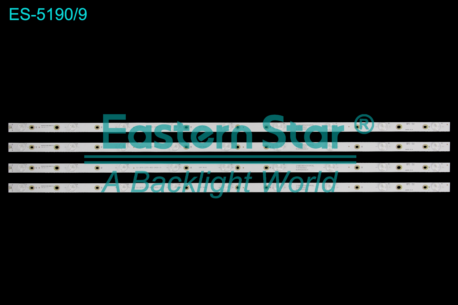 ES-5190 LED TV Backlight use for 40" Philips 40PFF5361/T3 40PFF5021/T3 GJ-2K16 D2P5-400-D409-V1 LB40039 V0_00 210BZ09D043030F05L 71310025652 6C6550000ED0 40D3503V1W9C1B80017M  LED BACKLIGHT STRIP(4)