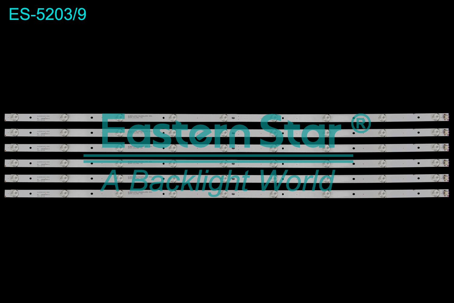 ES-5203 LED TV Backlight use for 48"  Westinghouse LED48E04B/DWM48F1G1 DLED48YC6X9 0002  LED BACKLIGHT STRIP(6)