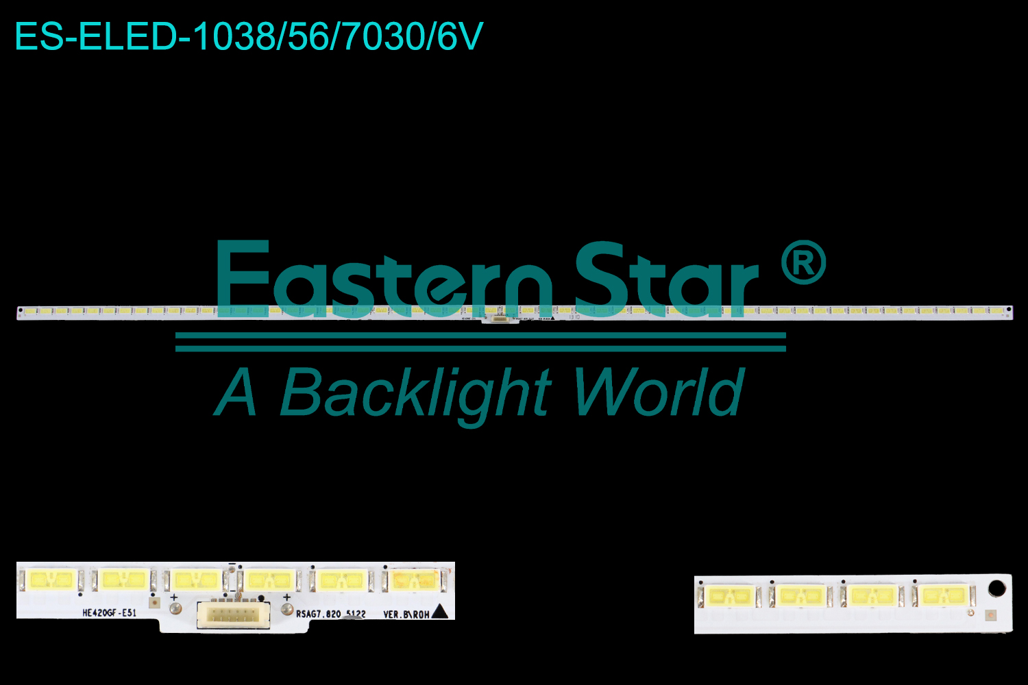 ES-ELED-1038 ELED/EDGE TV backlight use for 42'' Hisense  LED42K170JD  LED42K360J  LED42EC310JD  RSAG7.820.5122 VER.B HE420GF-E51  LED BACKLIGHT STRIP(1)