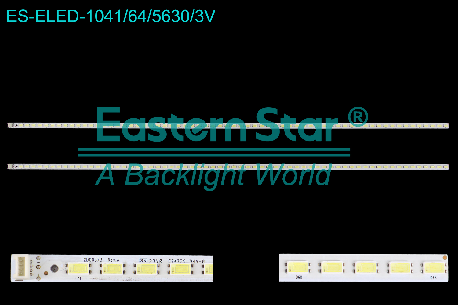 ES-ELED-1041 ELED/EDGE TV backlight use for 46'' Tcl   L46E5300D Shine0n 2D00373 YY-4C-LB4664-YM1-0JH2NA-S-2-2Z9-0004 LED BACKLIGHT STRIP(2)