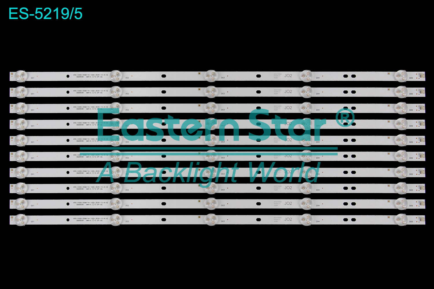 ES-5219 LED TV Backlight use for 58" HRS-H309-058A114-1005-3030-12-N-V2  LED BACKLIGHT STRIP(10)