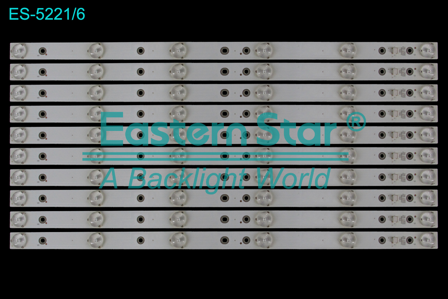 ES-5221 LED TV Backlight use for 50" Storm 50TM 50F1 T50FUR DS50M51 DS03-V02 DSBJ-WG  LED BACKLIGHT STRIP(10)
