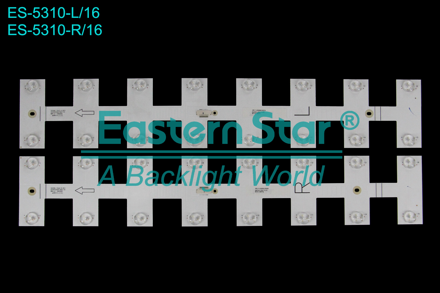 ES-5310 LED TV Backlight use for 50" 50V8G 16*3 A-B01 50HR330M16A3 HR/11/220820/0001404LE6/LL2EA11U1D B0101-000751 50V8G 16*4 B-B01 50HR330M16B3 HR/11/220820/0000804LE6/LL2EA11U1D B0101-000752  LED BACKLIGHT STRIP(7)
