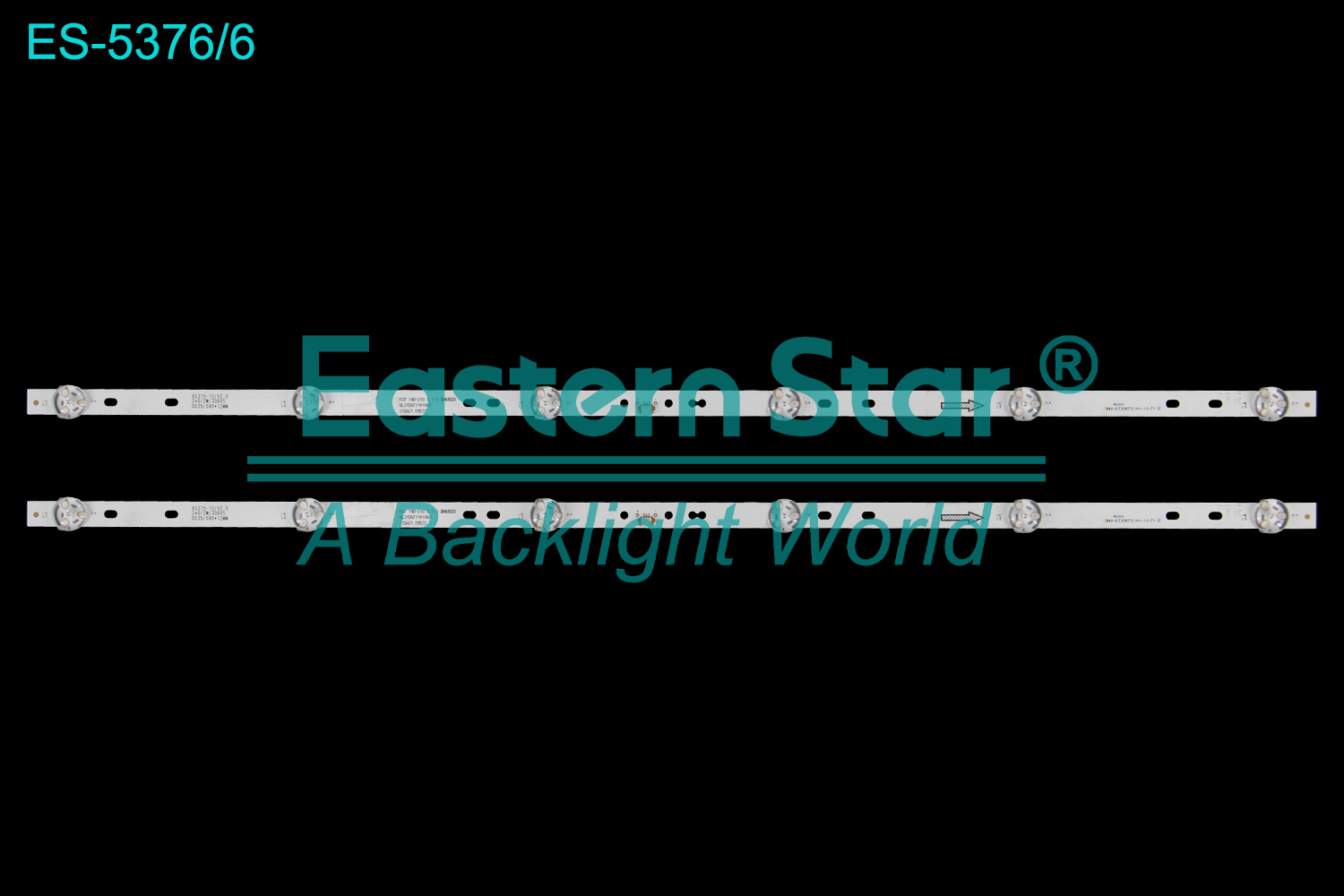 ES-5376 LED TV Backlight use for 32" XS315-15/V2.0 2*6/2W/30605 0D35/590*12MM  LED BACKLIGHT STRIP(2)