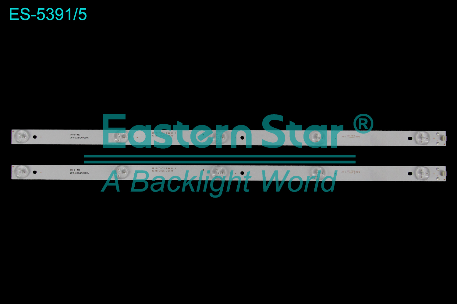 ES-5391 LED TV Backlight use for 28" Thomson 3P28FD003  CN-L-350 3P28FD003 E469119 0328FD005 JSKR5  LED BACKLIGHT STRIP(2)