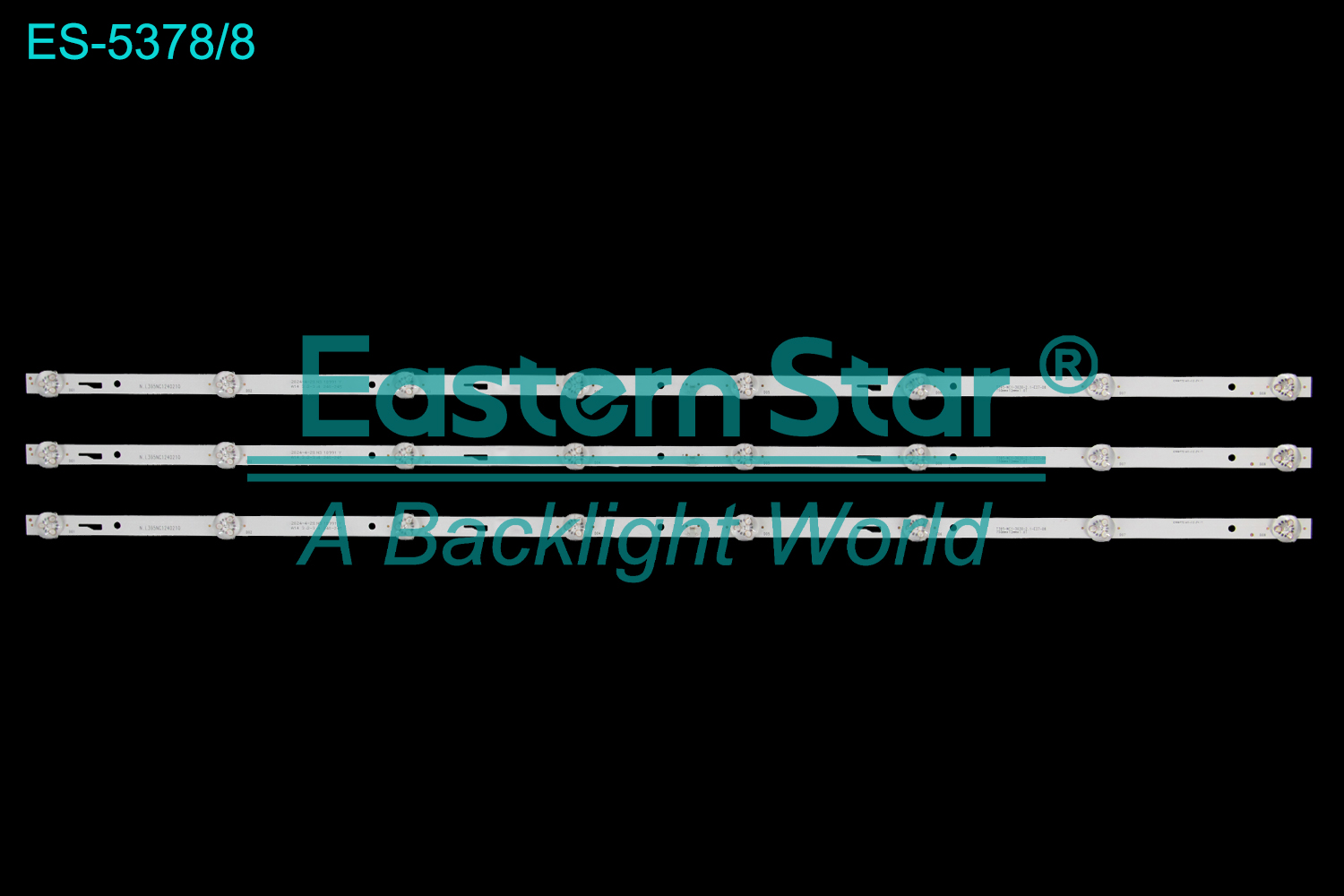 ES-5378 LED TV Backlight use for 40" T395-NC1-3030-2.1-E27-08 750mm*12mm*1.0T N.L395NC1240210  LED BACKLIGHT STRIP(3)