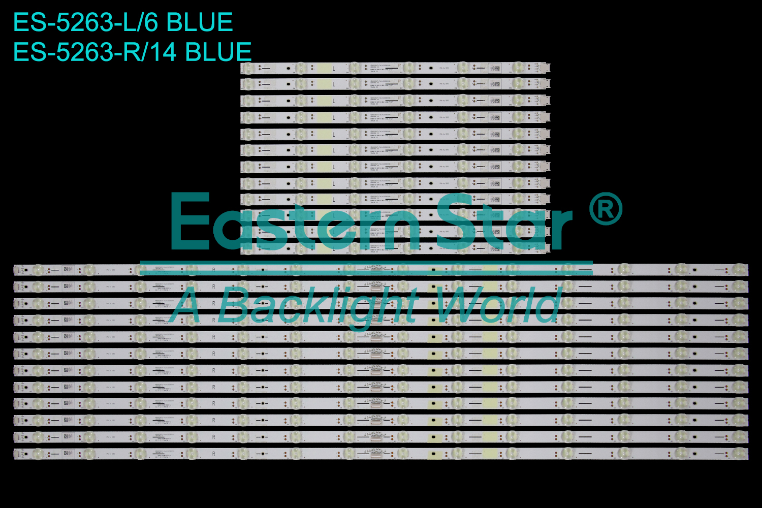 ES-5263 LED TV Backlight use for 65" Hisense  65U8GQ R: HD650Z6U71-TAL1+2021012101 LB6508U V1 L: HD650Z6U71-TAL1+2021012101 LB6508U V0 HE65B4D   LED BACKLIGHT STRIP(24)