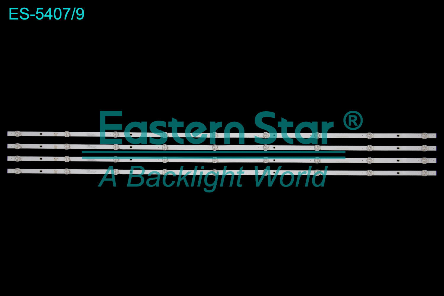 ES-5407 LED TV Backlight use for 55" Philco PTV55G52 /Element E4AA55R /Chiq U55G7LX /Starwind SW-LED55UG400 CRH-ZG55M8T303009040B9REV1.2 55G5N LB-C550-G5N-U-C-9-12-X1 Y154-M01-JA-2 B0043 B220417A7P02547 244782 LED BACKLIGHT STRIP(4)