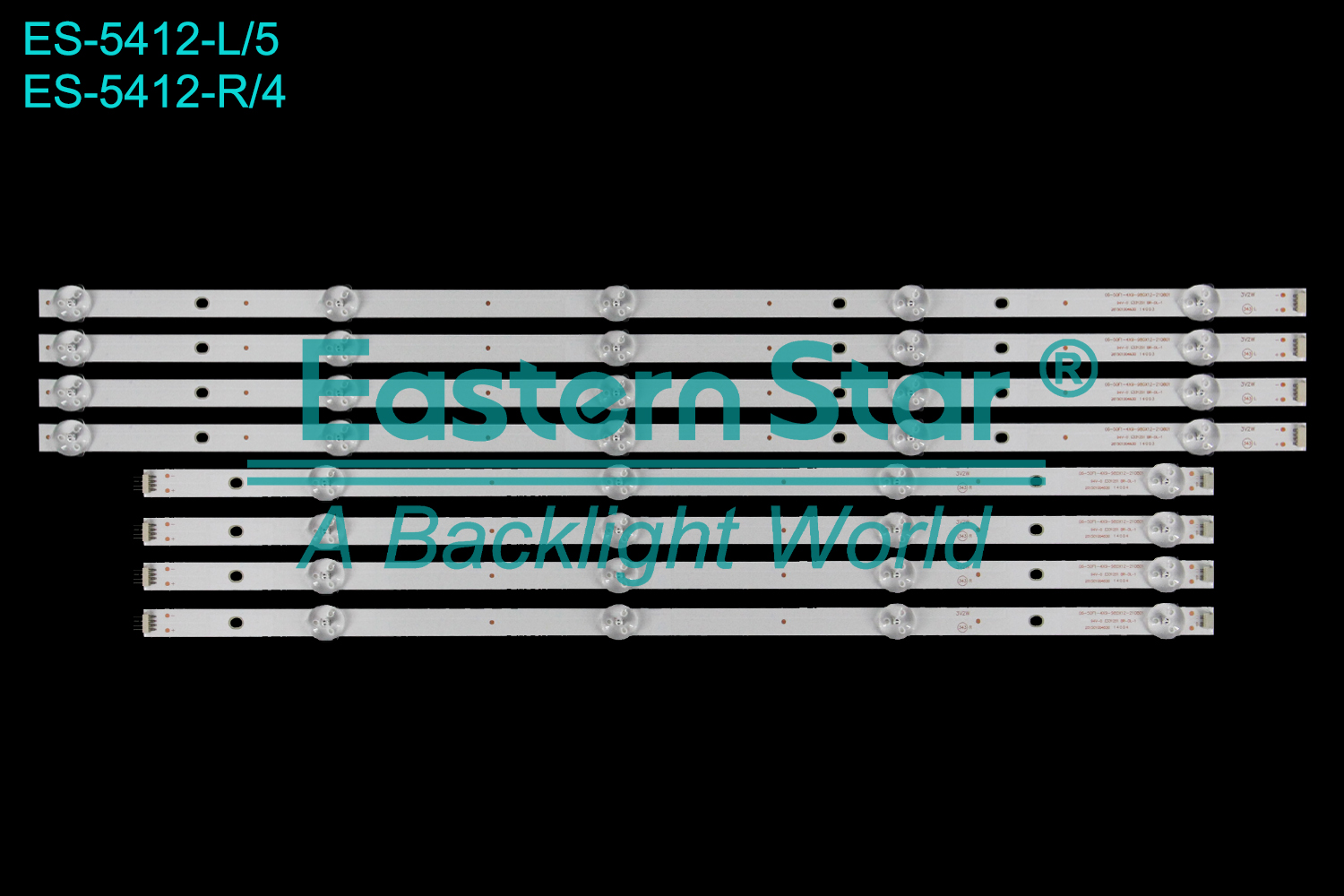 ES-5412 LED TV Backlight use for 50" Xiaomi L50M5-AD L:06-50F1-4X9-980X12-210801 261501004630 14003 R:06-50F1-4X9-980X12-210801 261501004630 14004 LED BACKLIGHT STRIP(8)