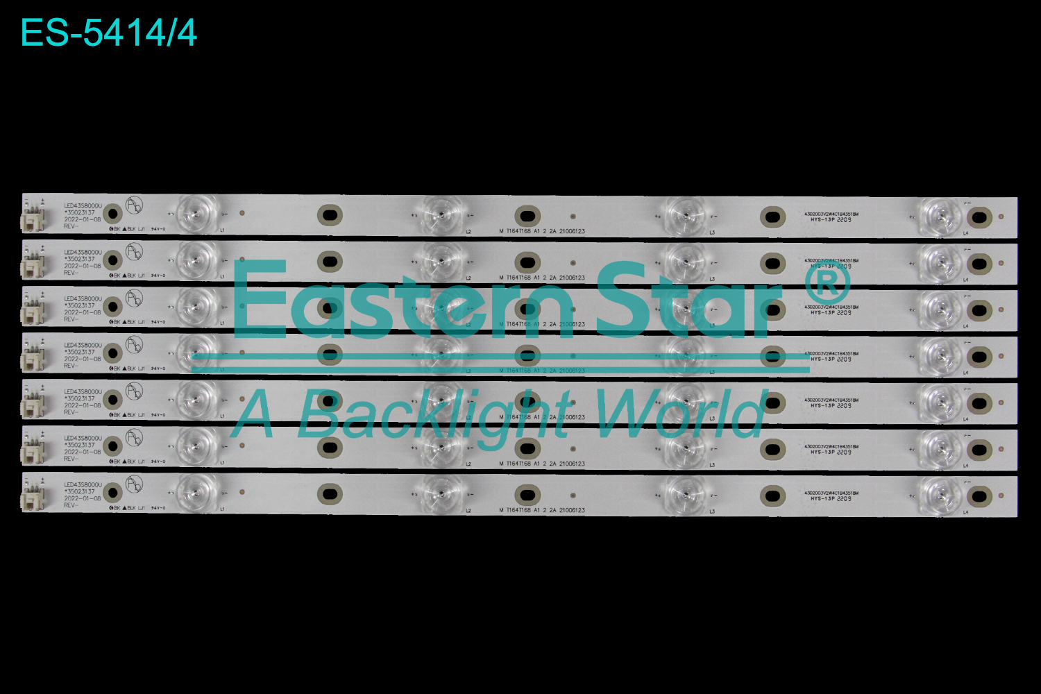 ES-5414 LED TV Backlight use for 43" Konka LED43S8000U  LED43S8000U*35023137 M T164T168 A1 2 2A 21006123 43D2003V2W4C1B43518M  LED BACKLIGHT STRIP(7)