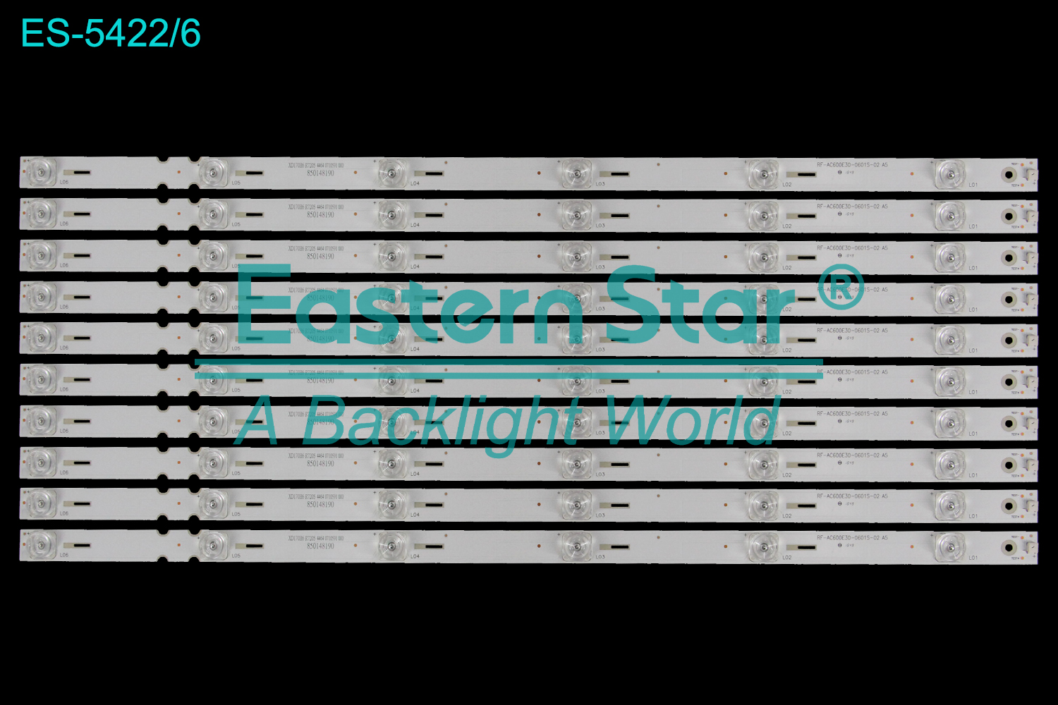 ES-5422 LED TV Backlight use for 60" Changhong  60Q3T  RF-AC600E30-0601S-02 A5 XD170H6 R7205 4464 0710591 000 850148190  LED BACKLIGHT STRIP(10)