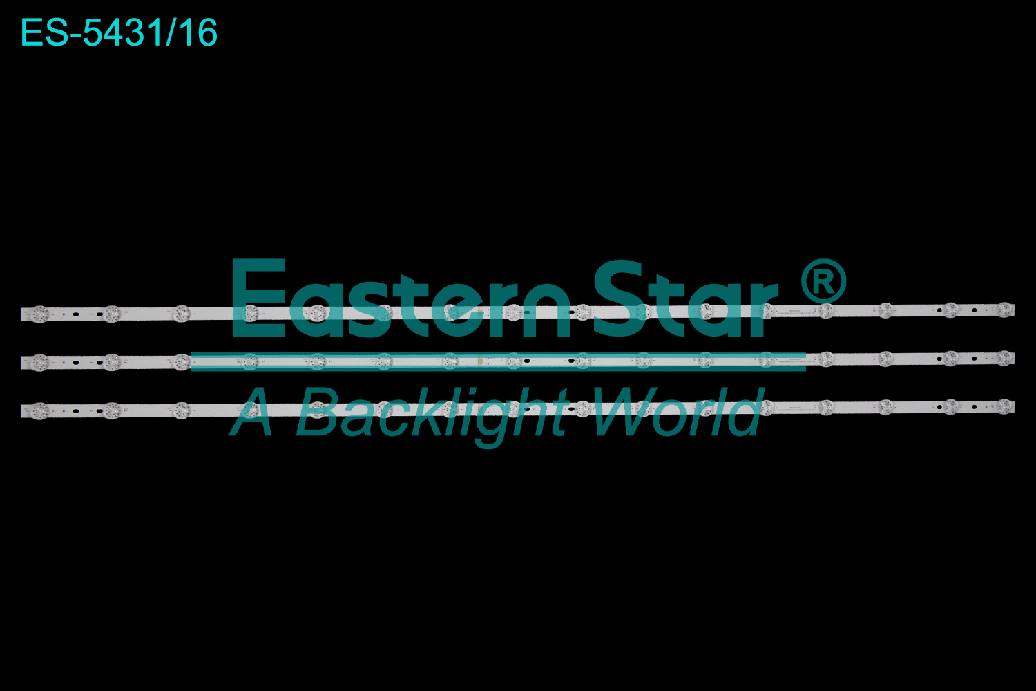 ES-5431 LED TV Backlight use for 55" Aoc 55NV 06-1-55FZ-CYSMC-3X16-1075X14MM-230413-A 261501020360  LED BACKLIGHT STRIP(3)