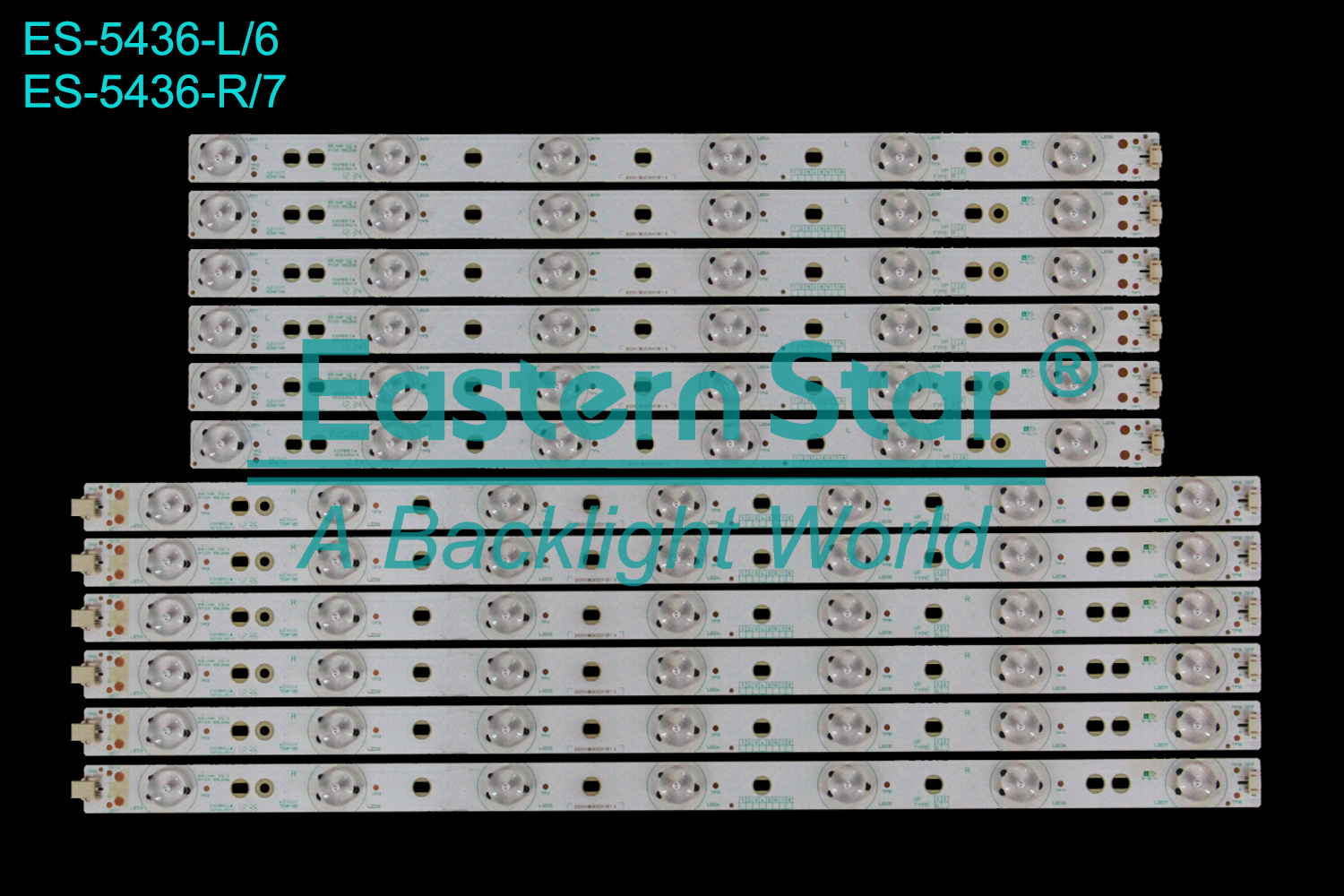 ES-5436 LED TV Backlight use for 42" Sharp L:B002913WCA028491BF1 A R:D002914WCA032311BF1 A  LED BACKLIGHT STRIP(12)