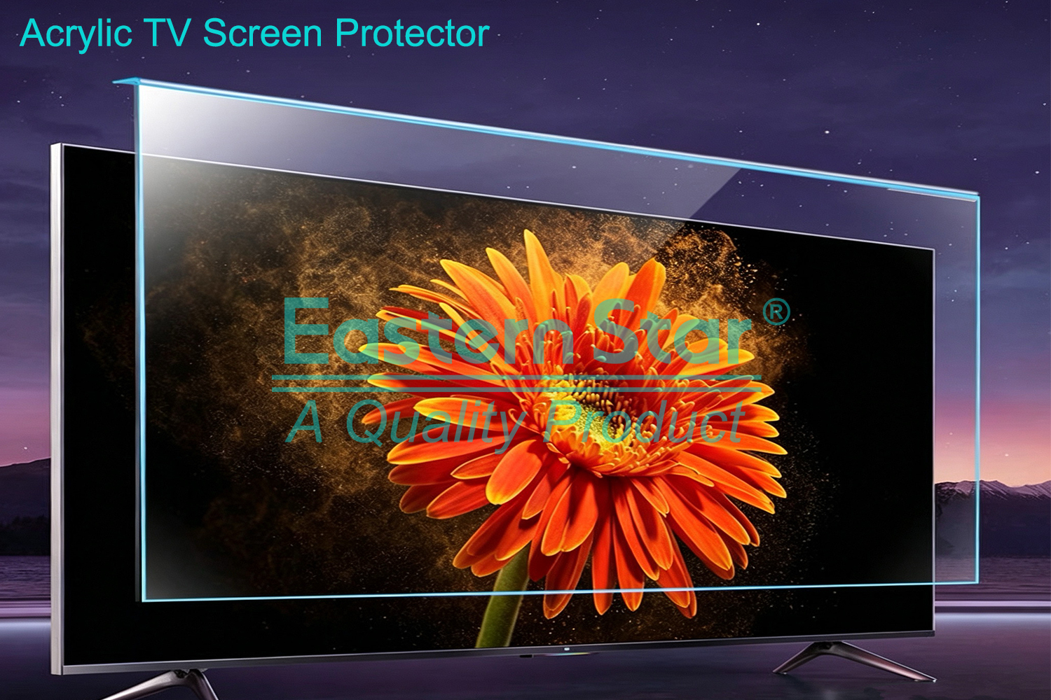Acrylic TV Screen Protector for 32" / 43" / 50" / 55" / 58" / 60" / 65" / 70" / 75" / 85"