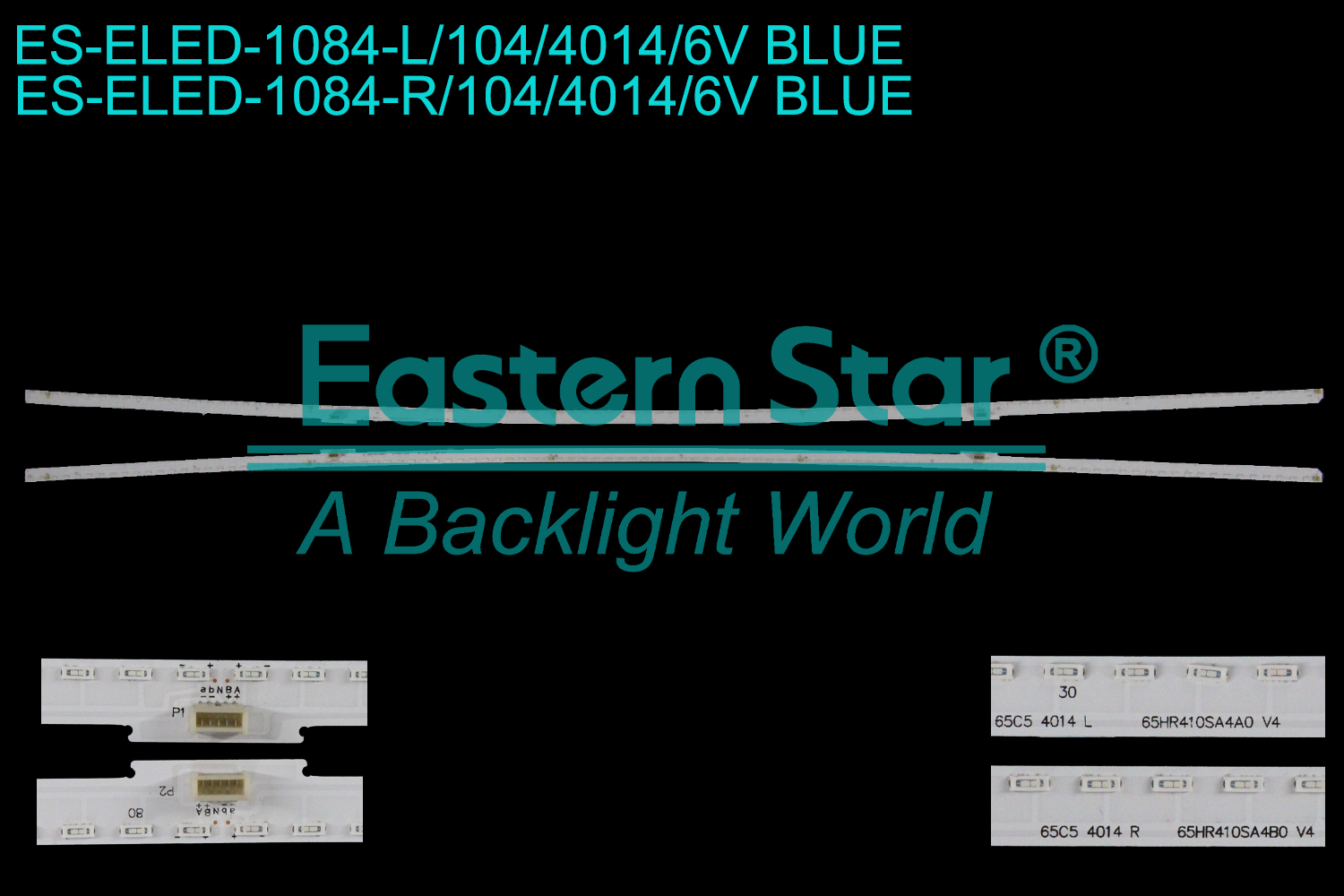 ES-ELED-1084 ELED/EDGE TV backlight use for 65'' Tcl  65Q960C L:65HR410SA4A0 V4 65C5 4014 L R:65HR410SA4B0 V4 65C5 4014 R  LED BACKLIGHT STRIP(2)