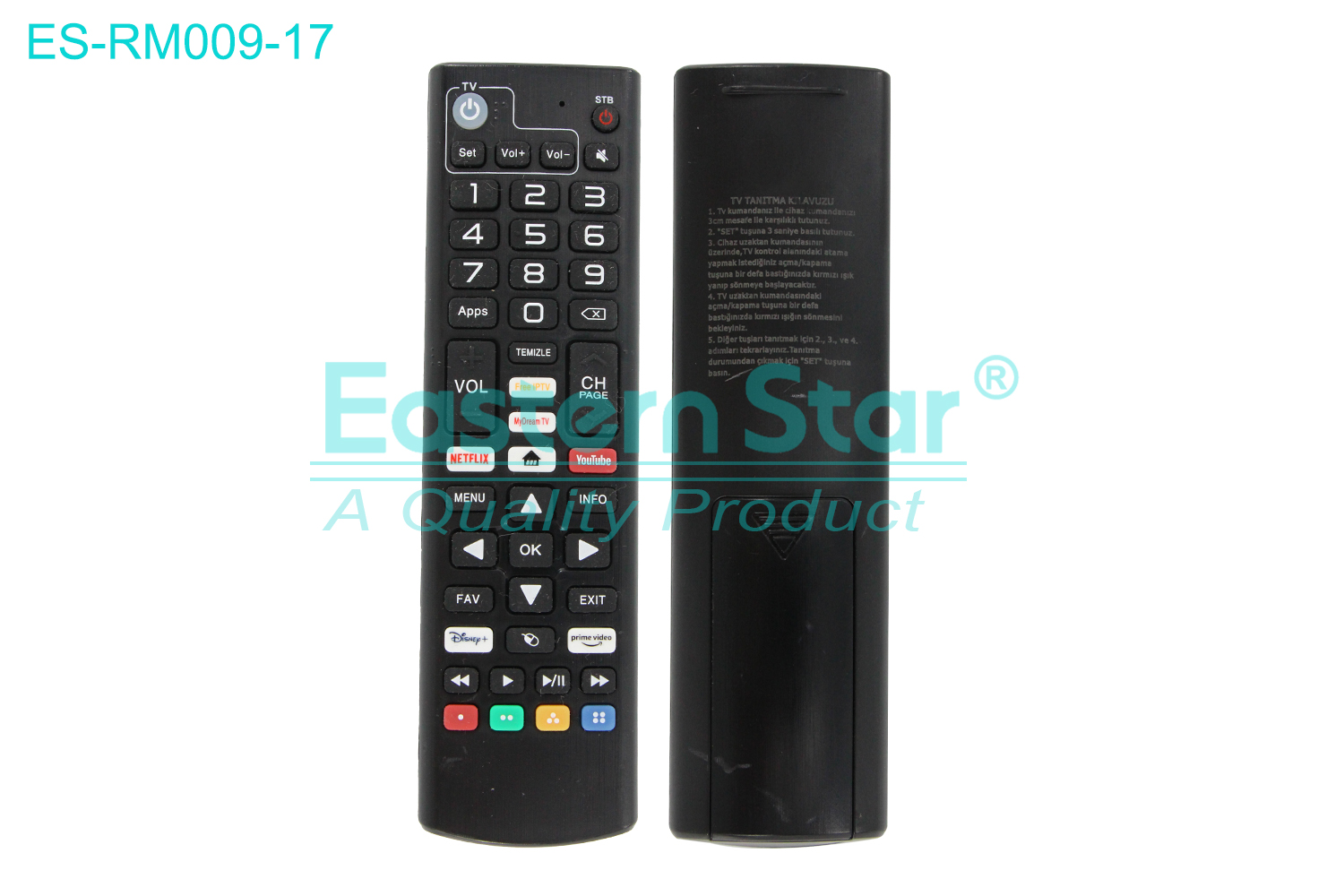 ES-RM009-17 use for Lg  Smart TV Remote Control