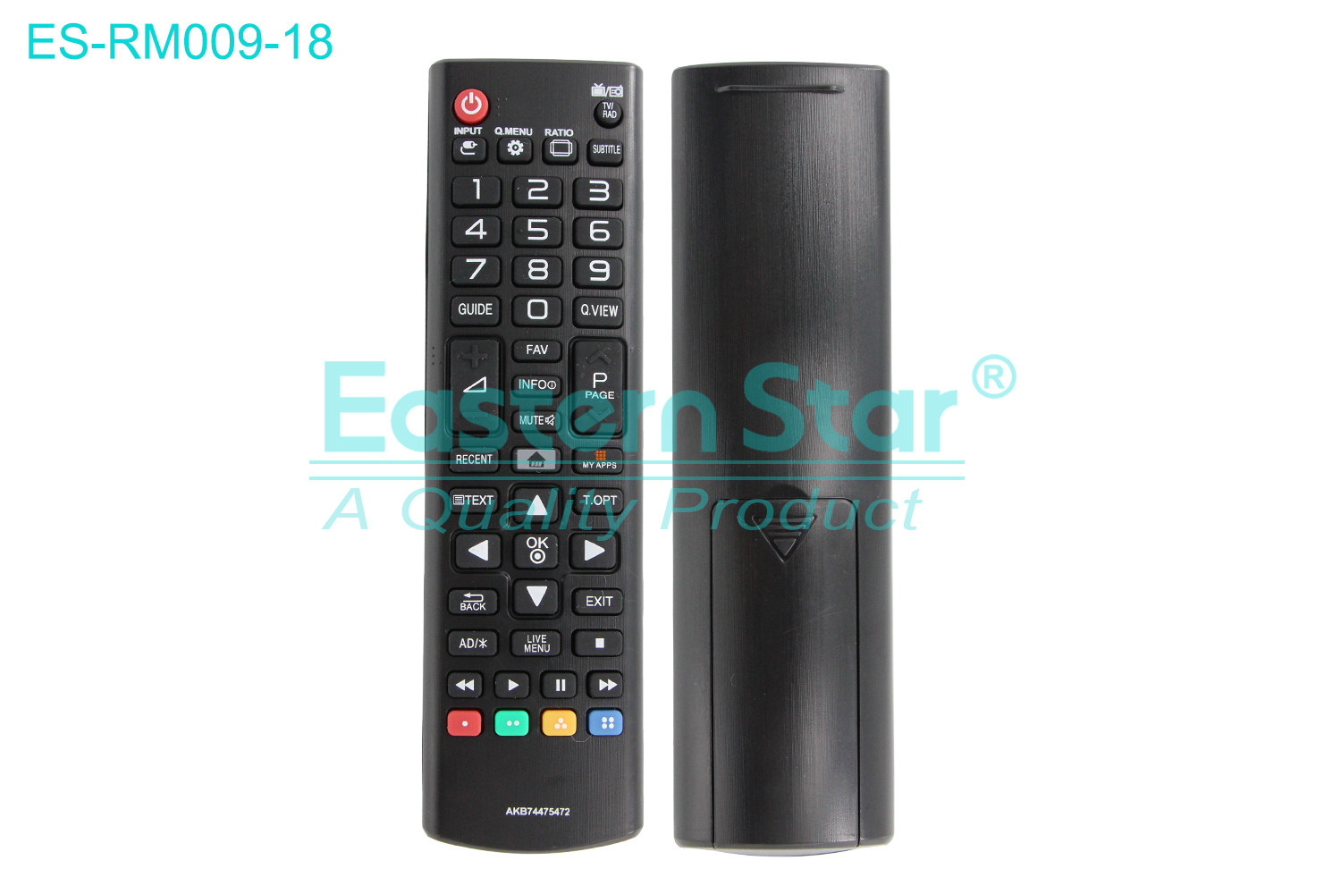 ES-RM009-18 use for Lg  Smart TV Remote Control AKB74475472