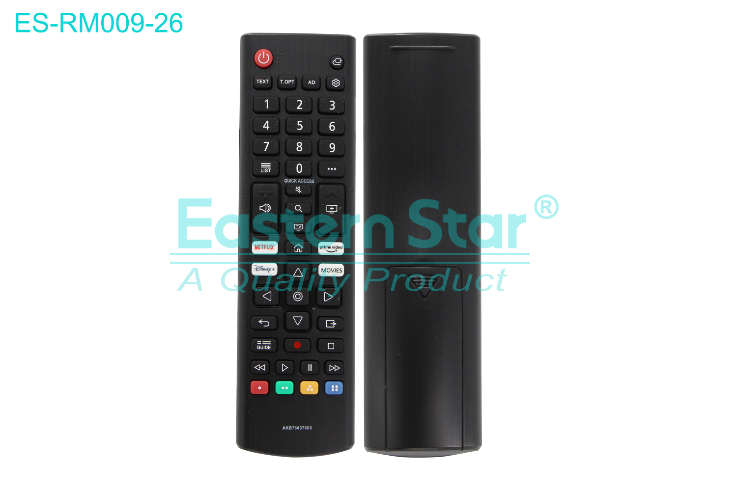 ES-RM009-26 use for Lg  Smart TV Remote Control AKB76037606