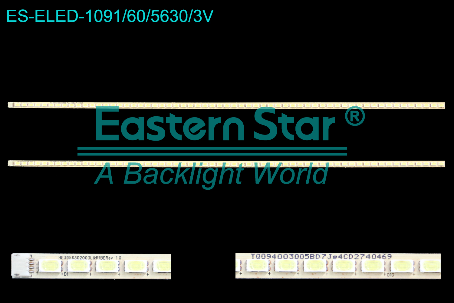ES-ELED-1091 ELED/EDGE TV backlight use for 39''  Haier LE39A900P LE39A90W use for CRH-HE3956302003L&R1BERev1.0 TQ094003005BD7Je4CD2740475 LED BACKLIGHT STRIP(2)