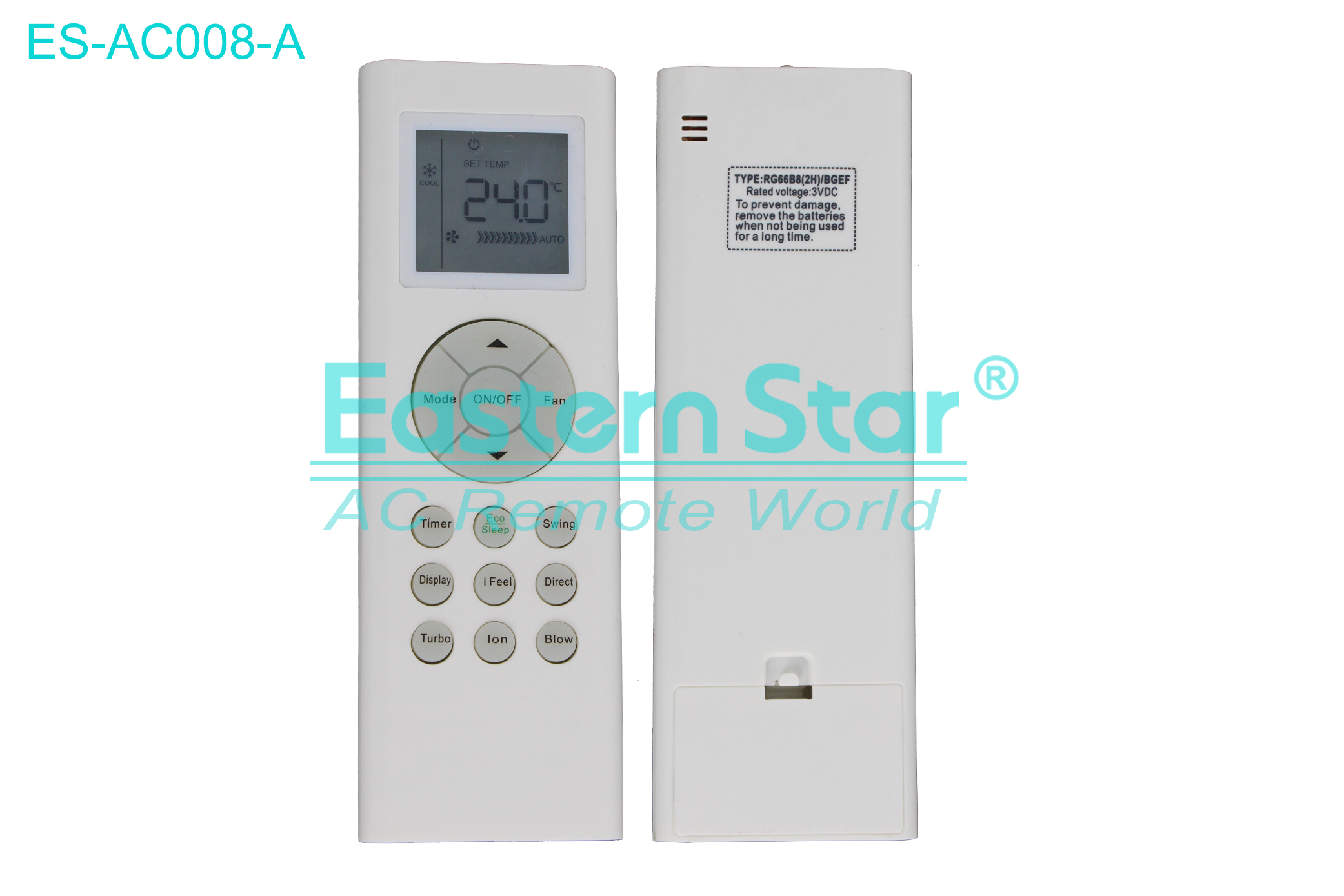 ES-AC008-A High Quality China Remote AC Remote for Blue star  Air Conditioner Remote A/C 14 keys