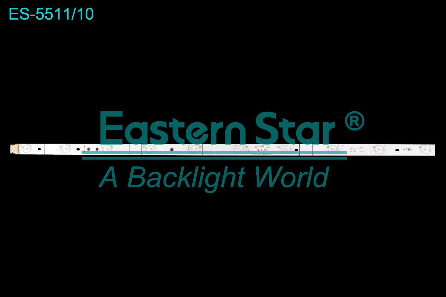 ES-5511 LED TV Backlight use for 55" RSAG7.82013838/ROH VER.A HD550H3U51-TOLP+2023121301 JU.M55-0110010-P330-003AS_V02  LED BACKLIGHT STRIP(/)