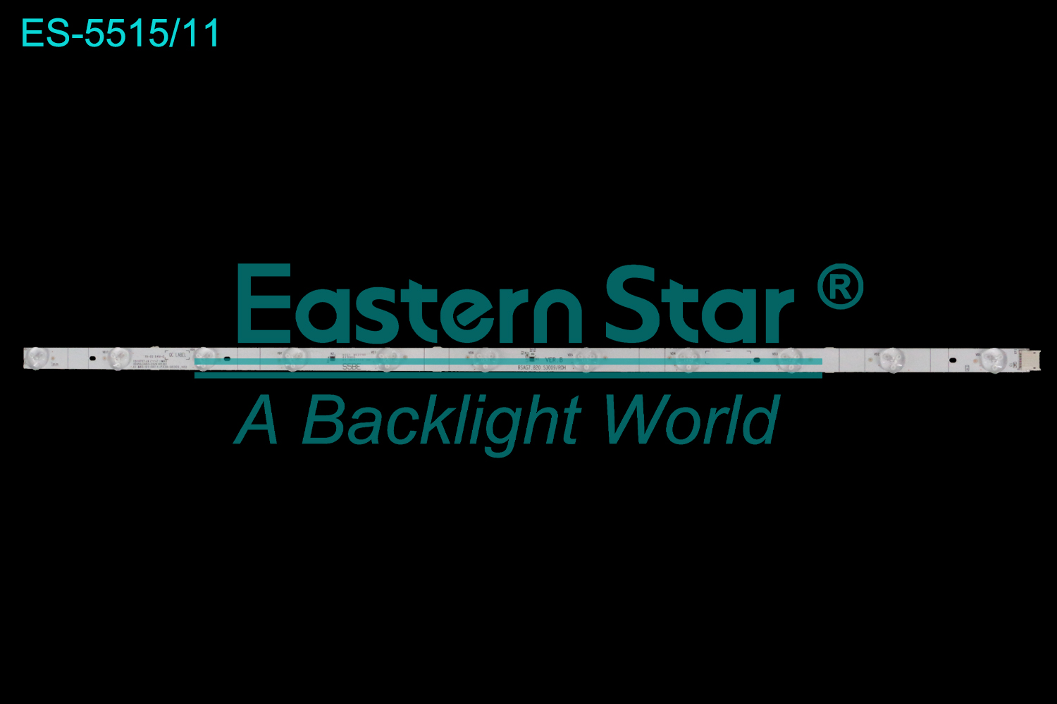 ES-5515 LED TV Backlight use for 65"  HD650J3U63-2024102301 JU.M65-0110011-P330-003CS_V02 RSAG7.820.53009/ROH LED BACKLIGHT STRIP(/)