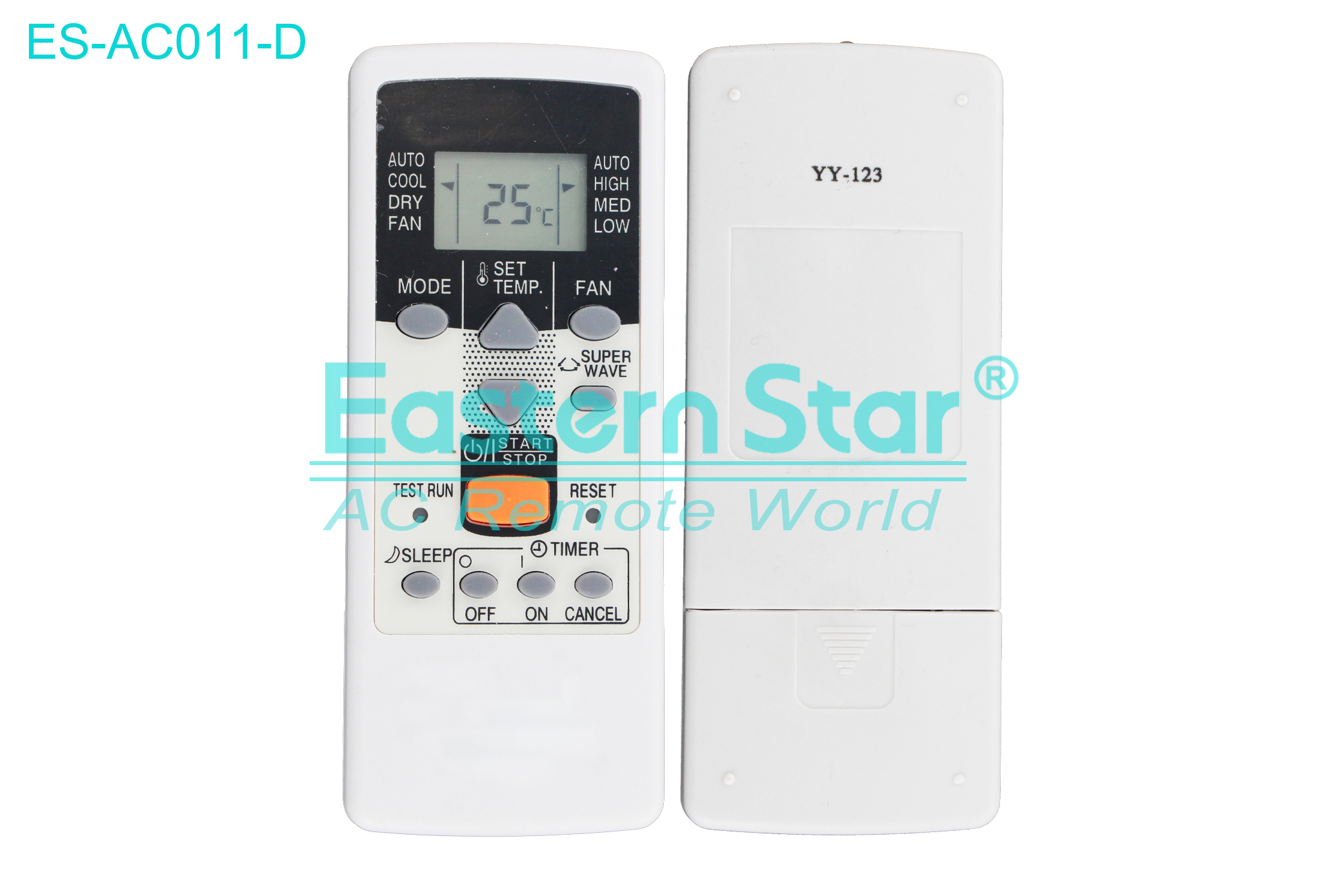 ES-AC011-D High Quality China Remote AC Remote for Fujitsu  Air Conditioner Remote A/C 10 keys